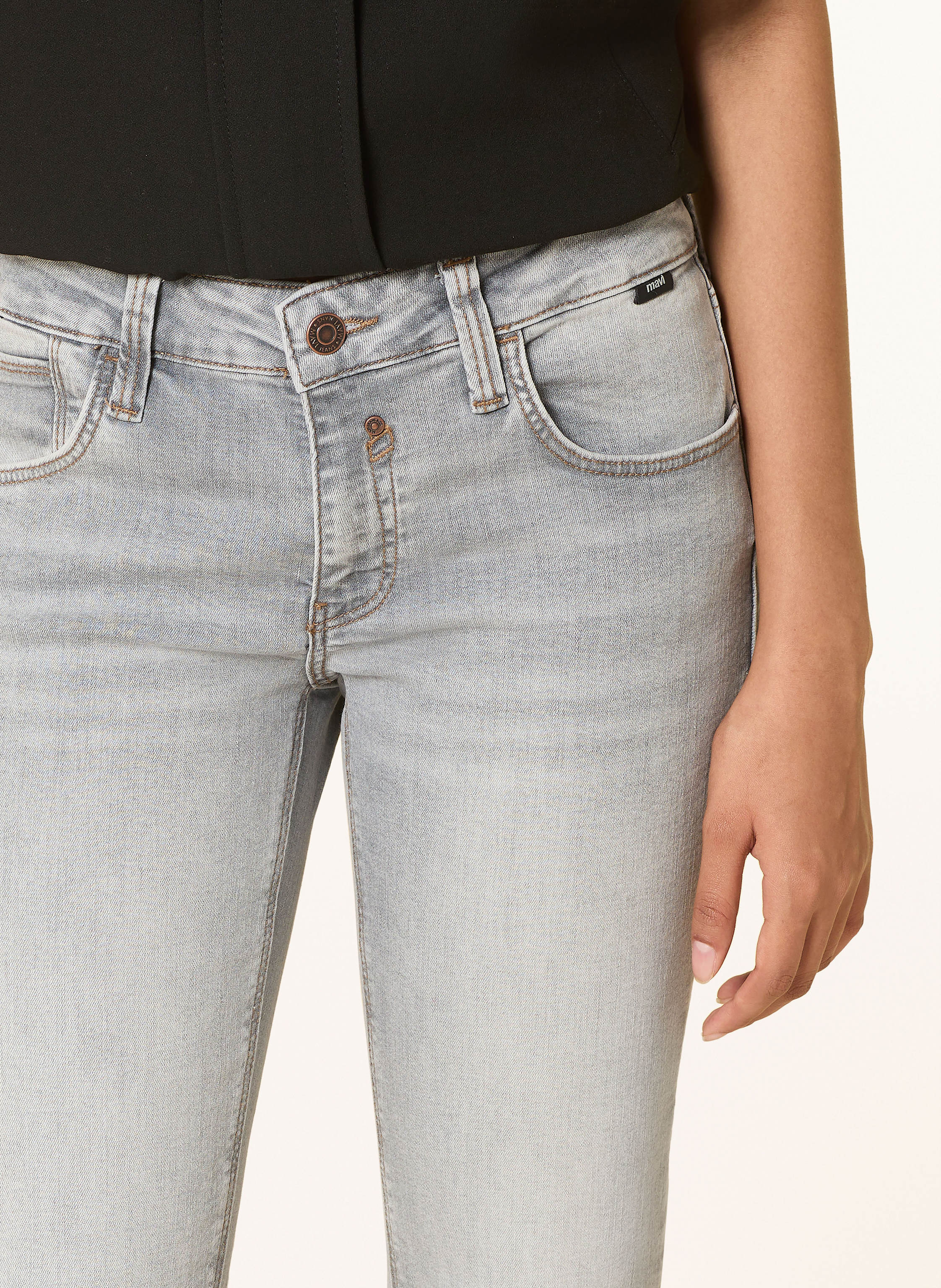 Thumbnail - Mavi Bootcut Jeans Bella grau