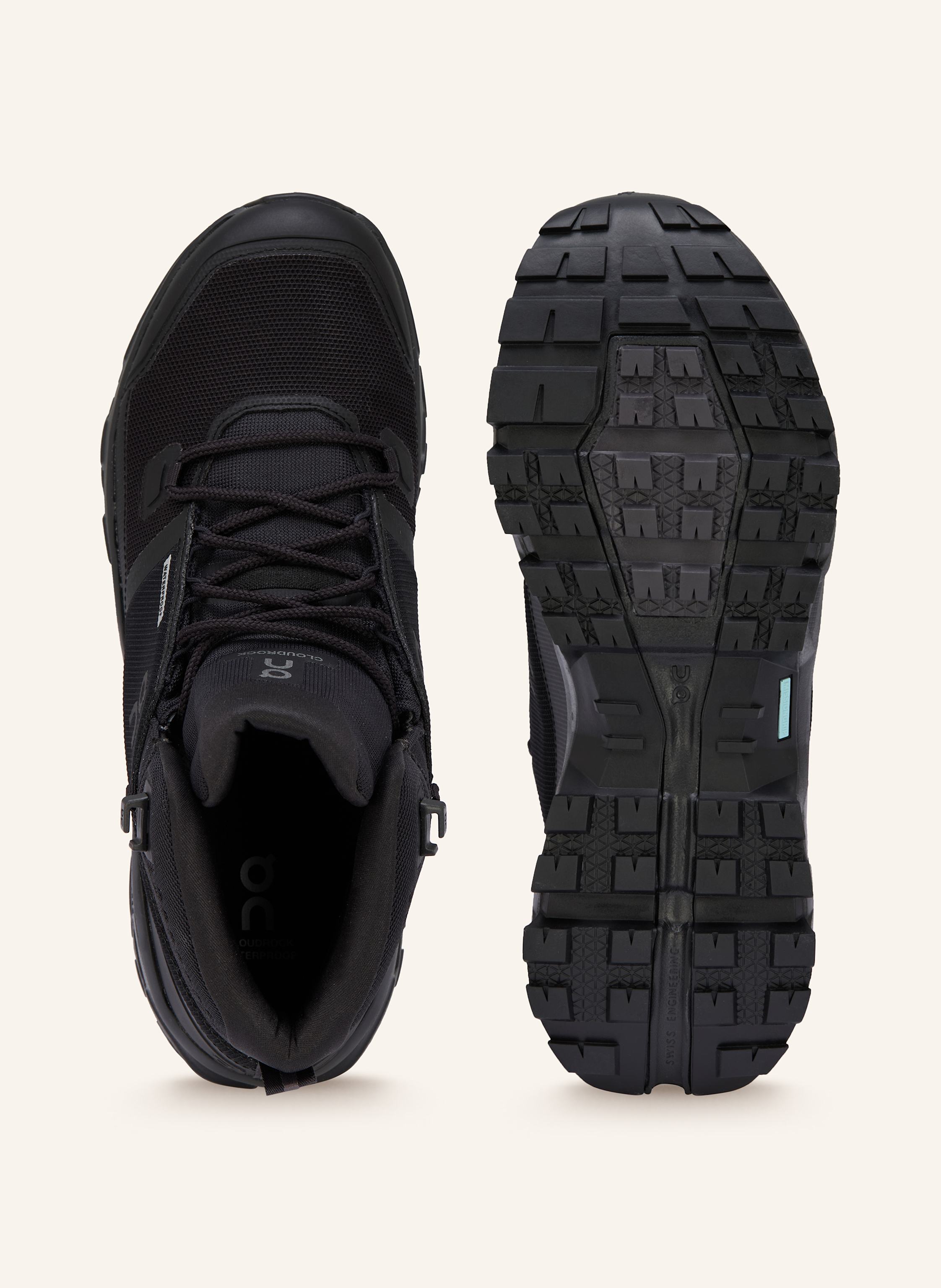 Thumbnail - On Wanderschuhe Cloudrock Mid Wp schwarz