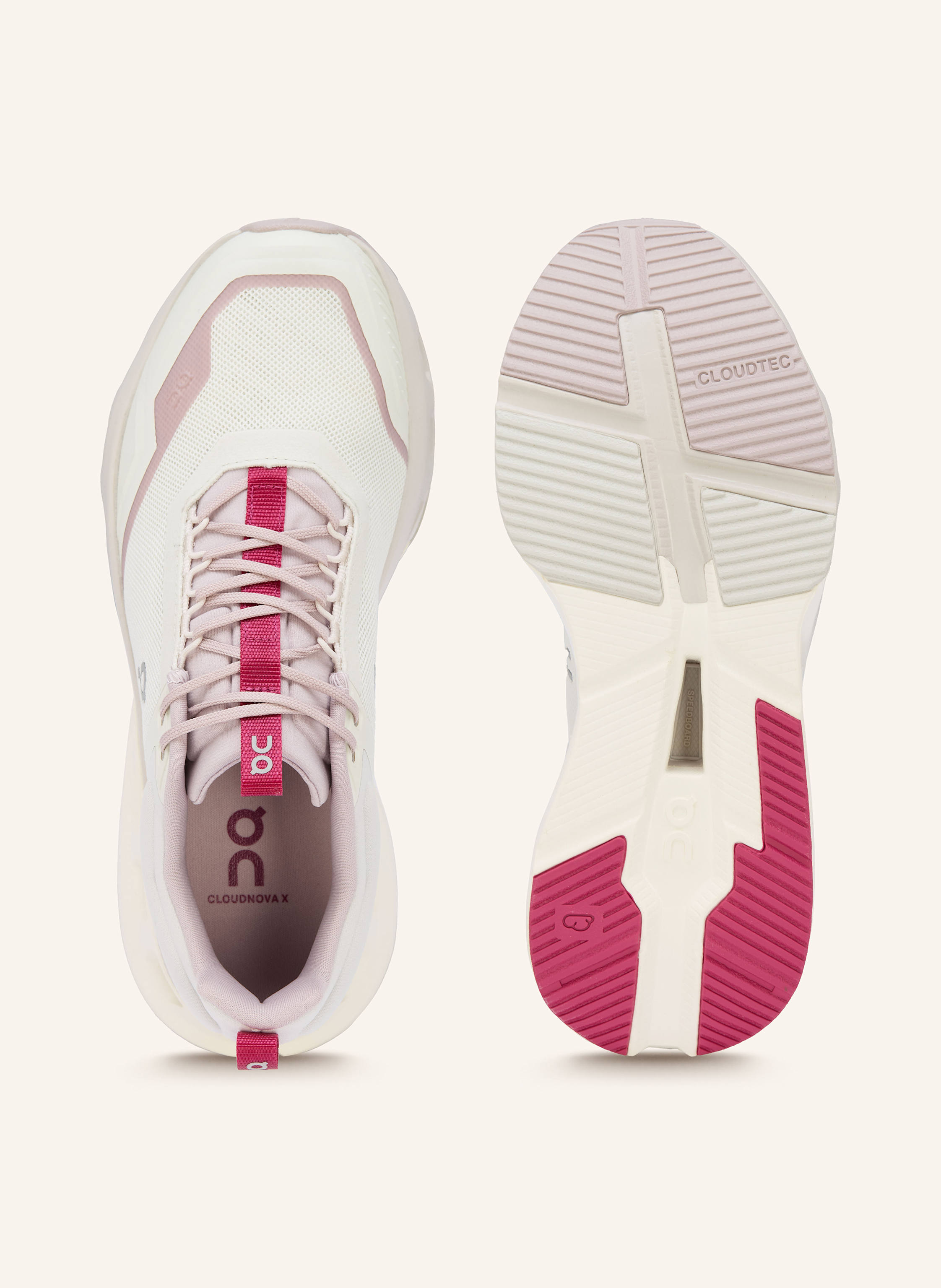 Thumbnail - On Fitnessschuhe Cloudnova X weiss