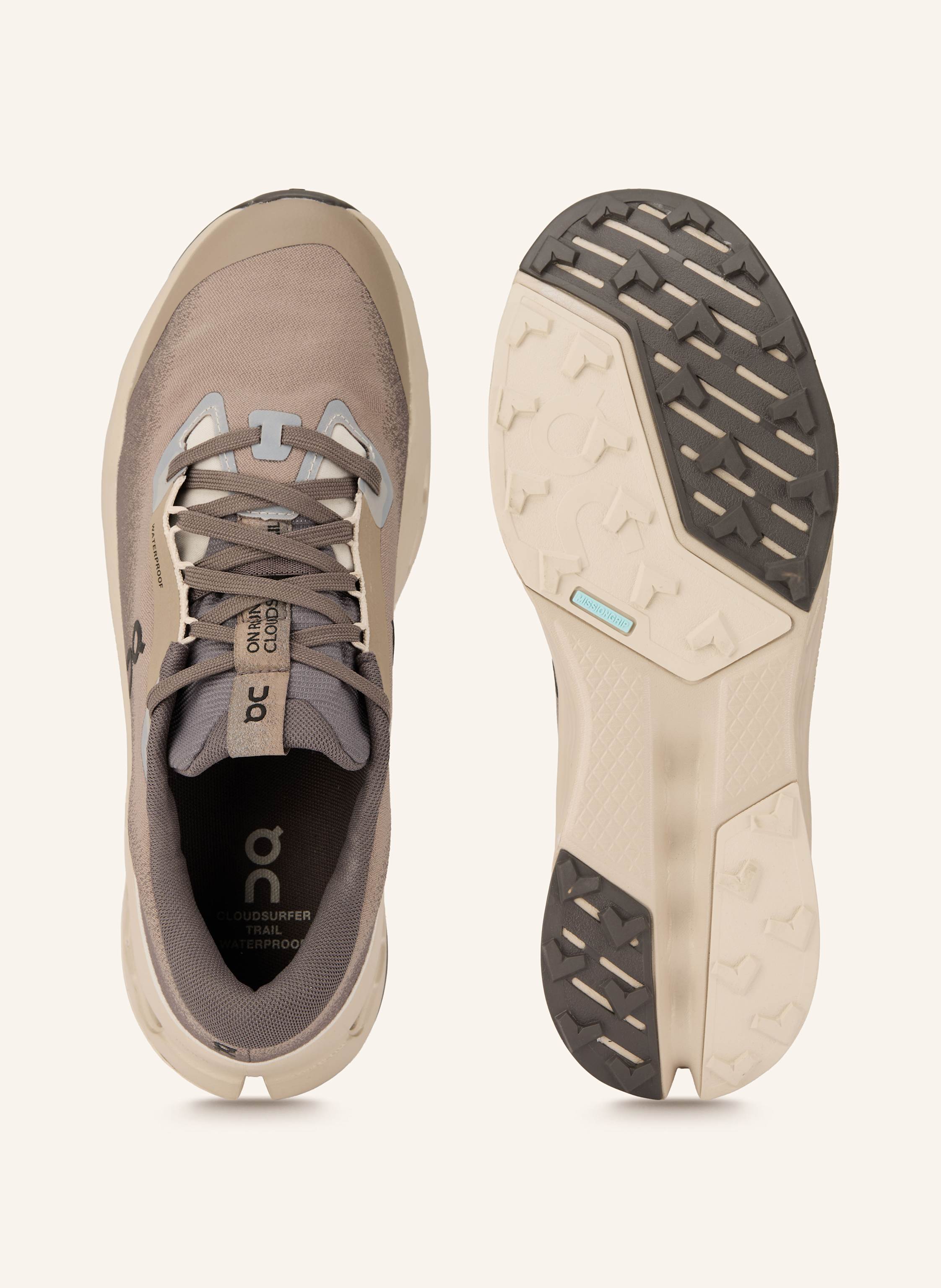Thumbnail - On Trailrunning-Schuhe Cloudsurfer Trail 2 beige