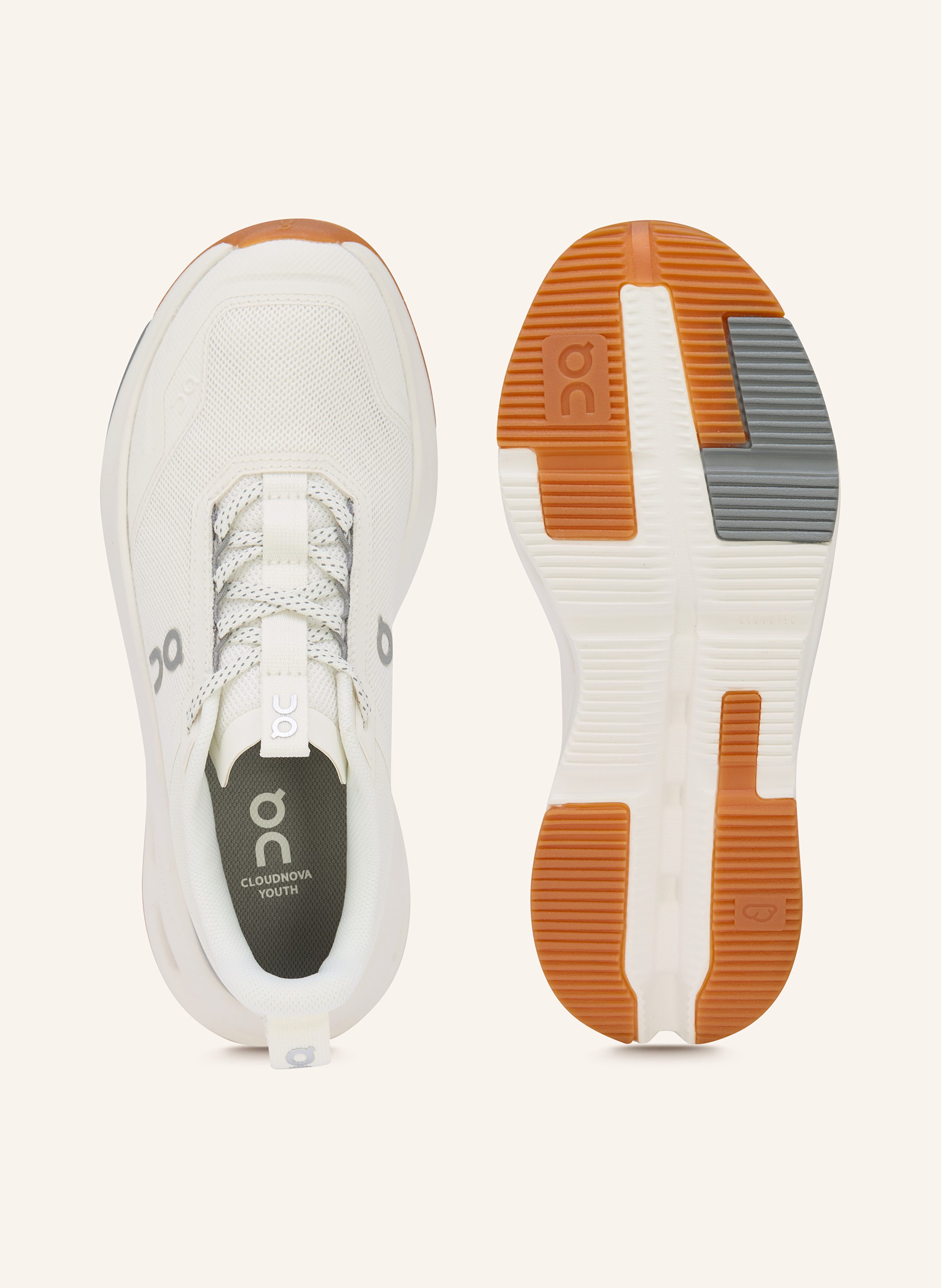 Thumbnail - On Sneaker Cloudnova Youth beige