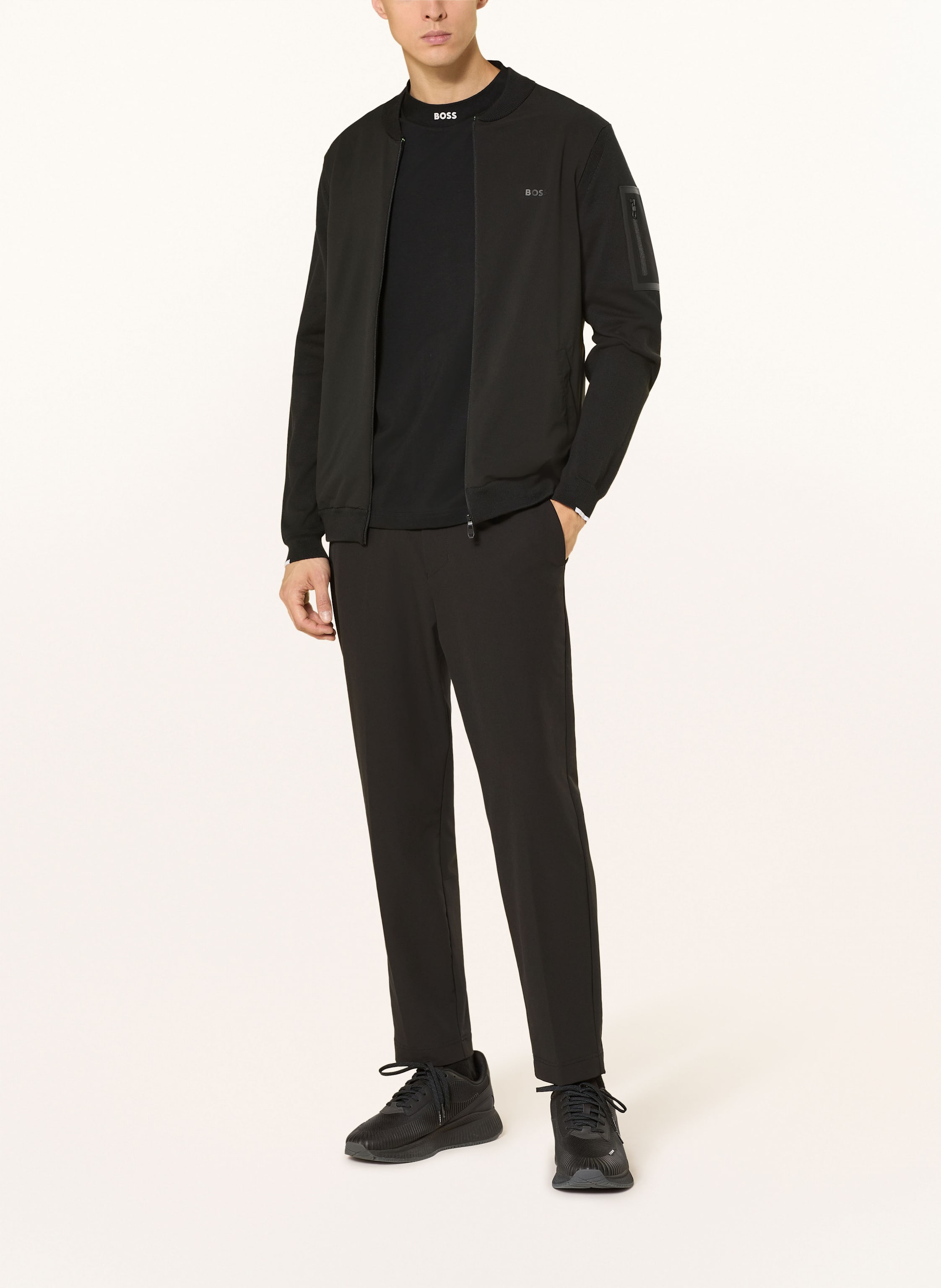 Thumbnail - Boss T-Shirt Collar Zone schwarz