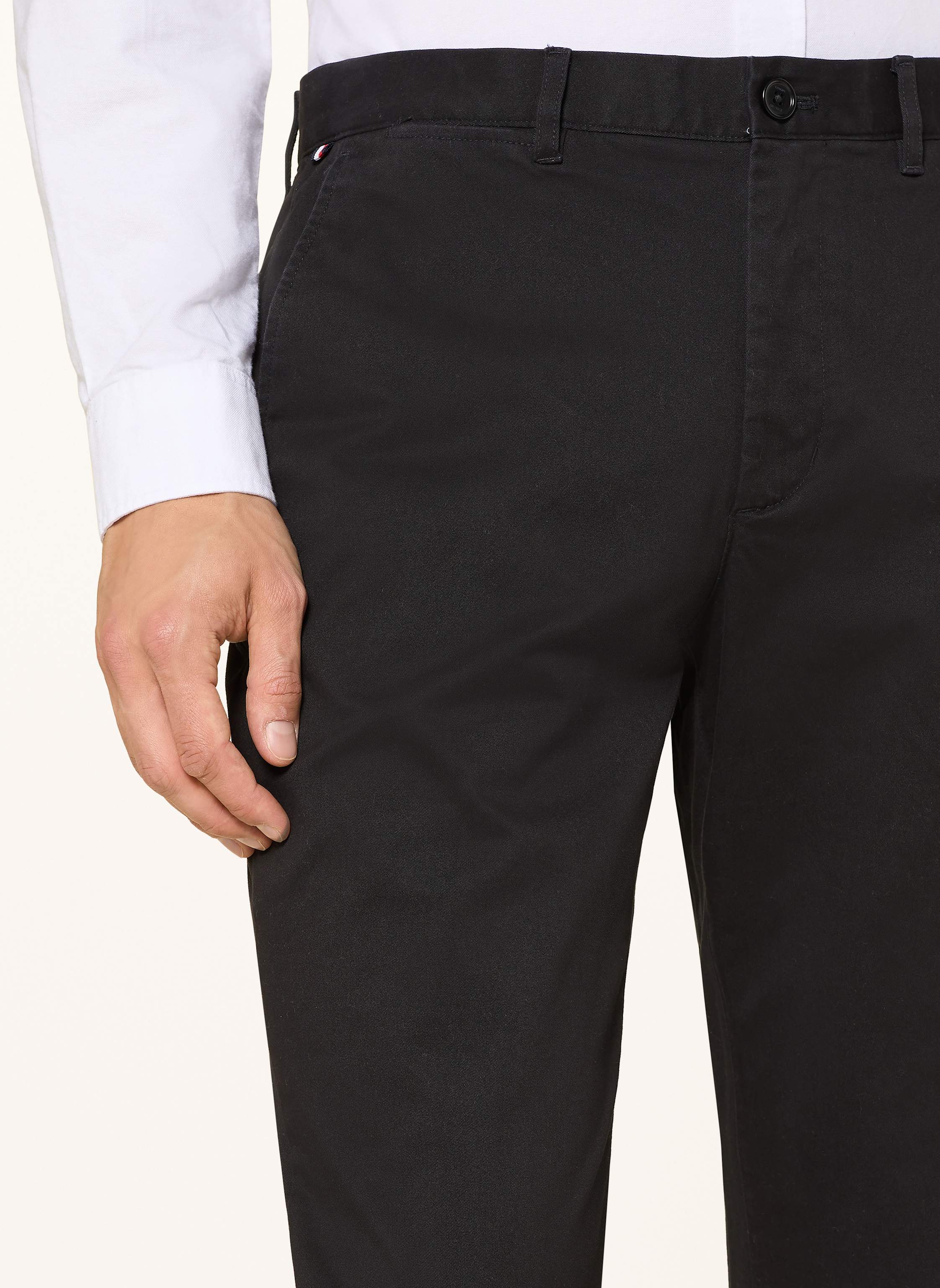 Thumbnail - Tommy Hilfiger Chino Denton Straight Fit schwarz