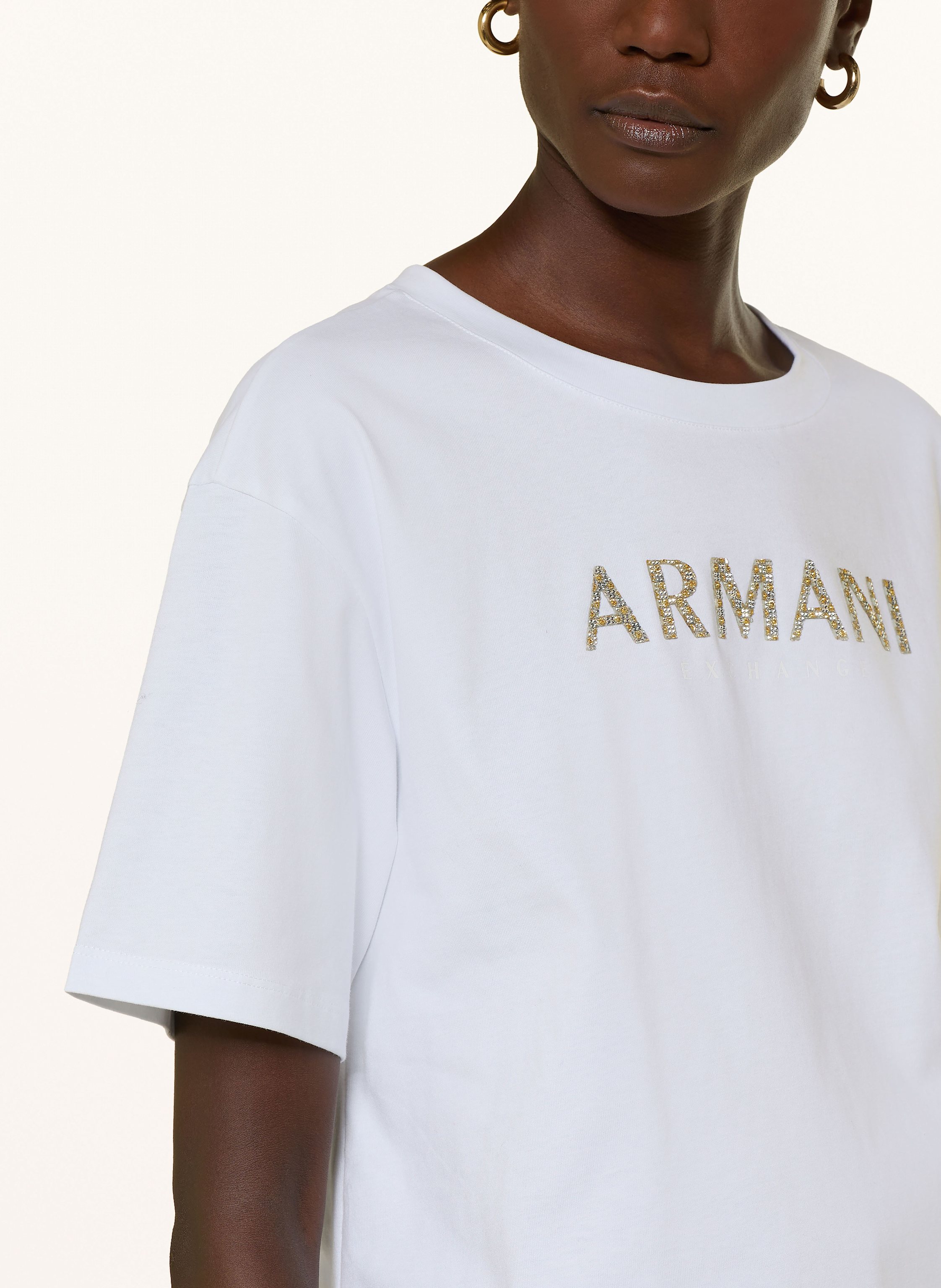 Thumbnail - Armani Exchange T-Shirt Jers weiss