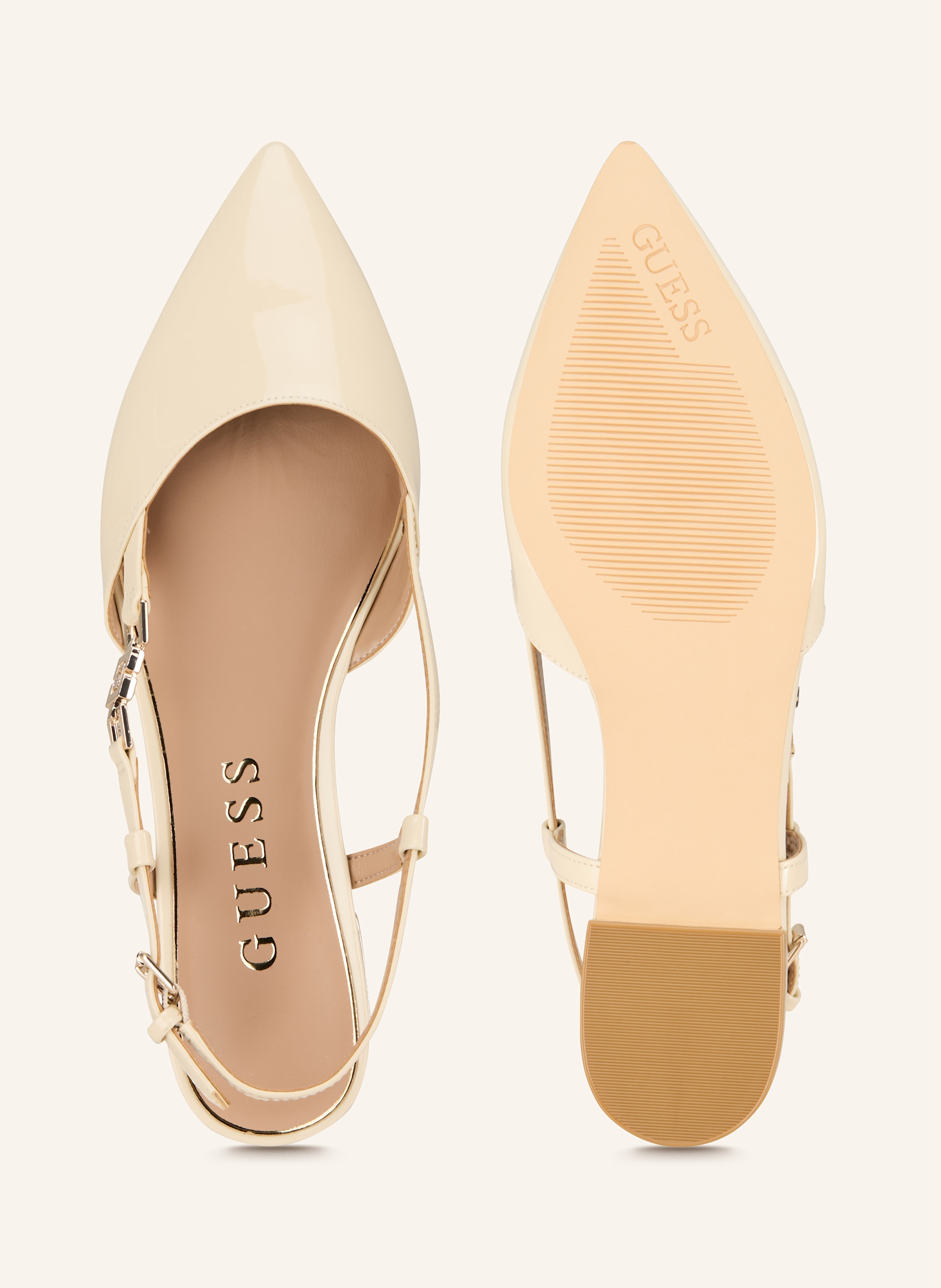 Thumbnail - Guess Slingballerinas Franie beige