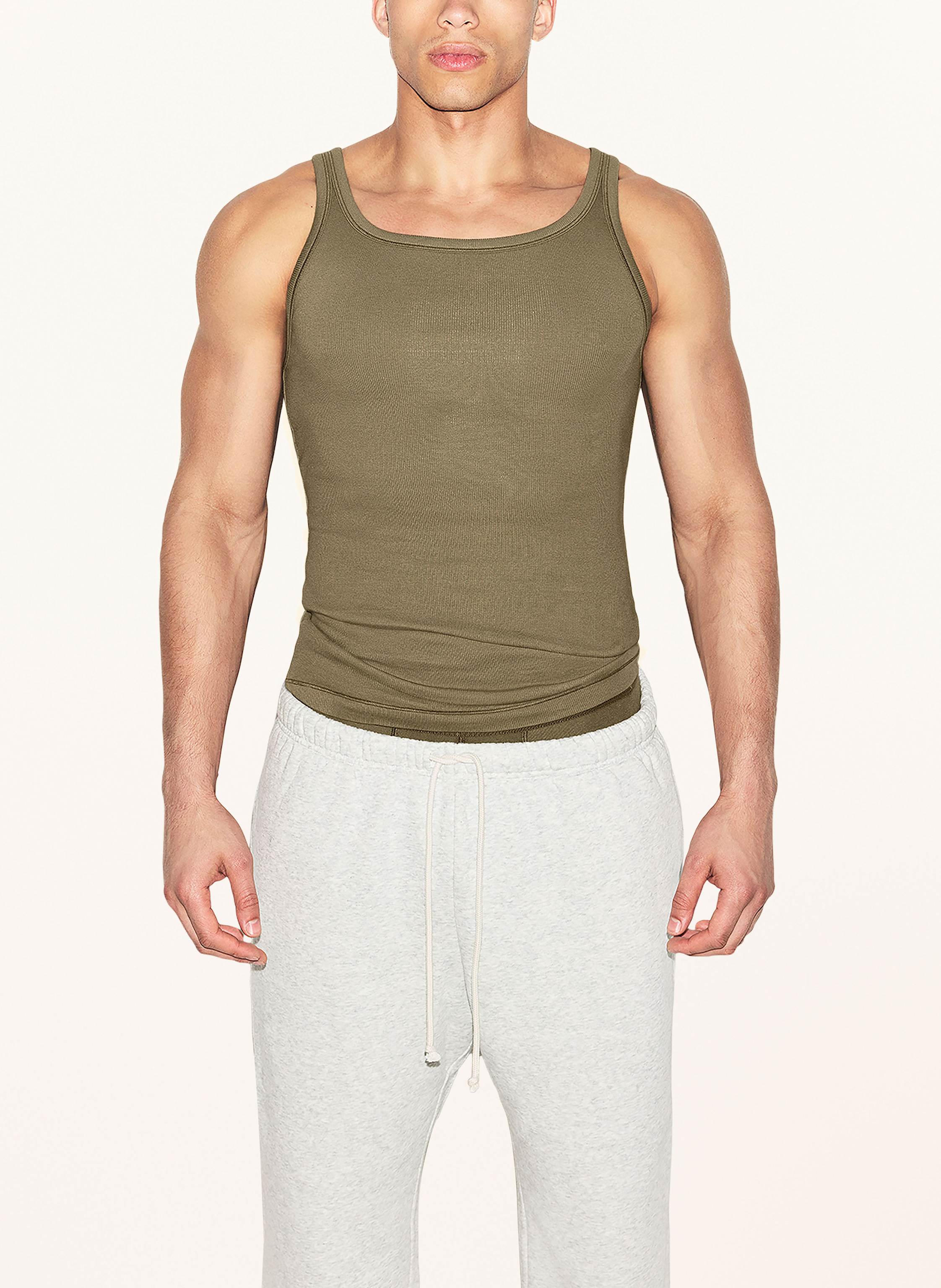 Thumbnail - Skims 3er-Pack Unterhemden Skims Cotton gruen