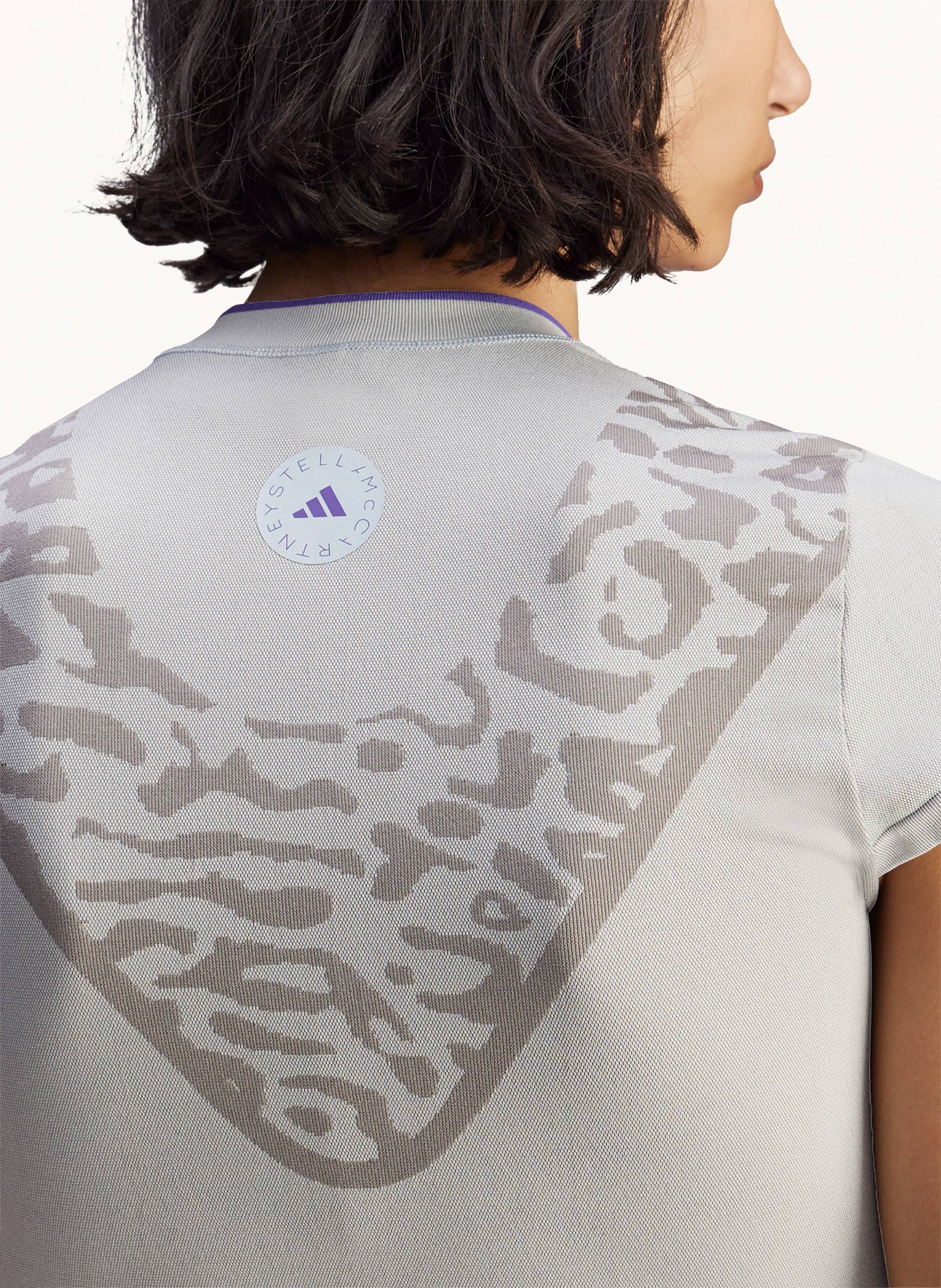 Thumbnail - Adidas By Stella Mccartney Funktions-Poloshirt Adidas By Stella Mccarteney grau