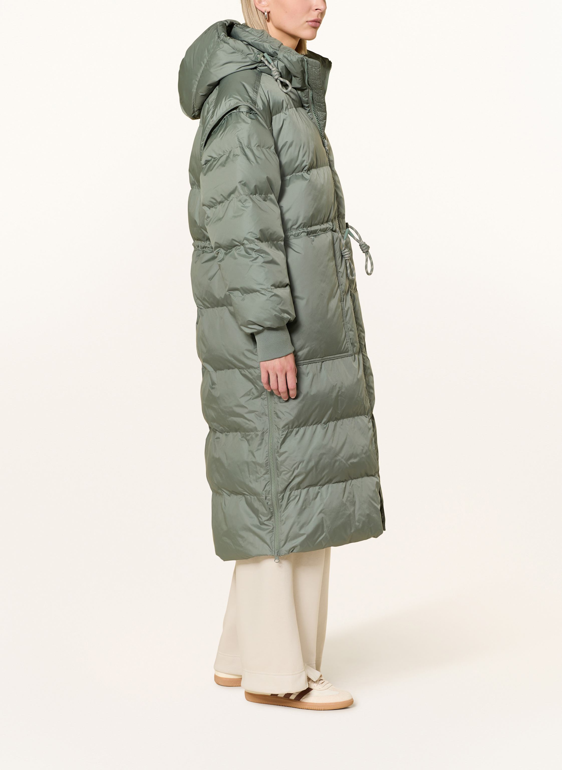 Thumbnail - Adidas By Stella Mccartney Steppjacke Adidas By Stella Mccartney Mit Abnehmbaren Ärmeln gruen