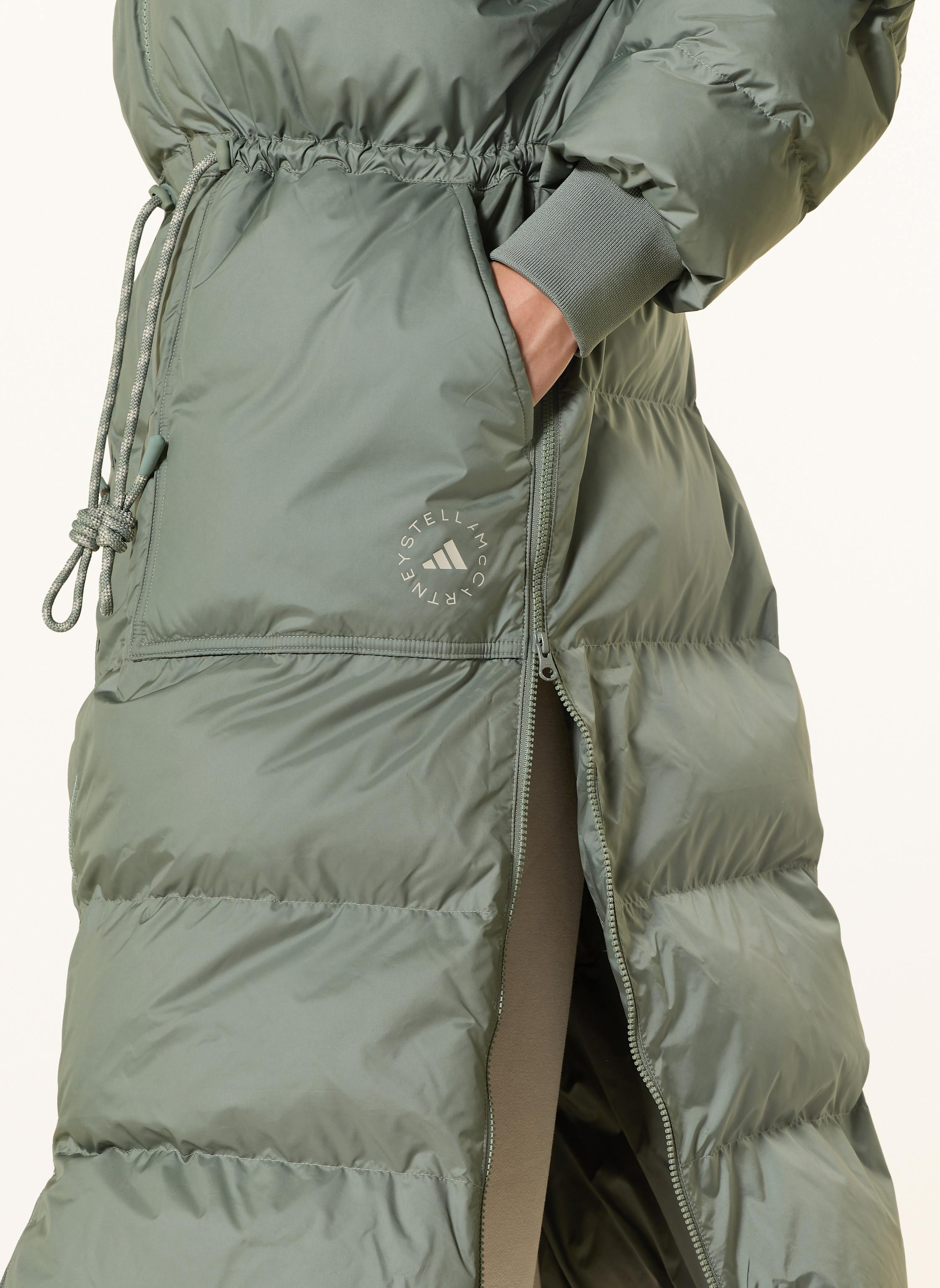 Thumbnail - Adidas By Stella Mccartney Steppjacke Adidas By Stella Mccartney Mit Abnehmbaren Ärmeln gruen