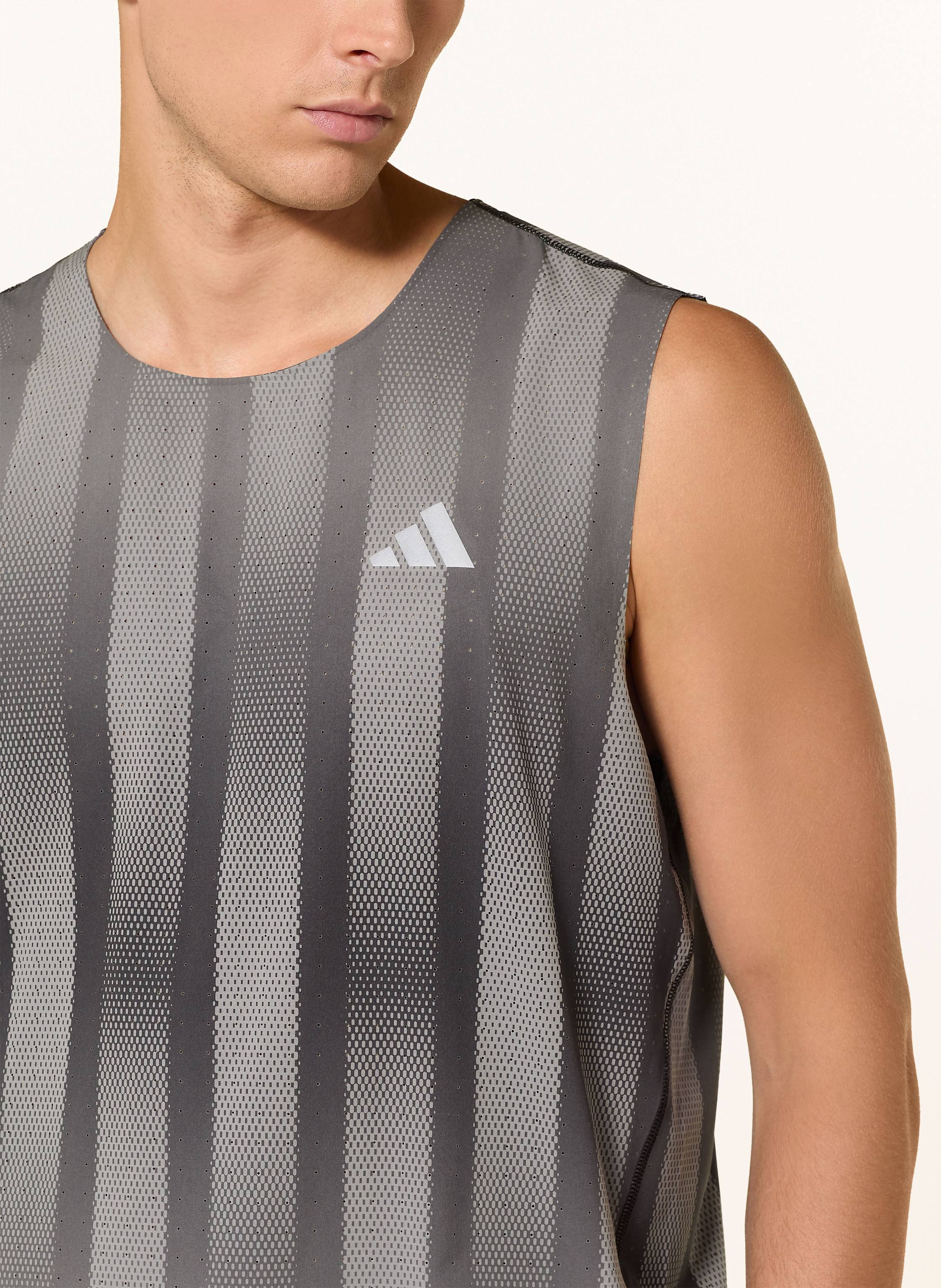 Thumbnail - Adidas Laufshirt Adizero Btn grau