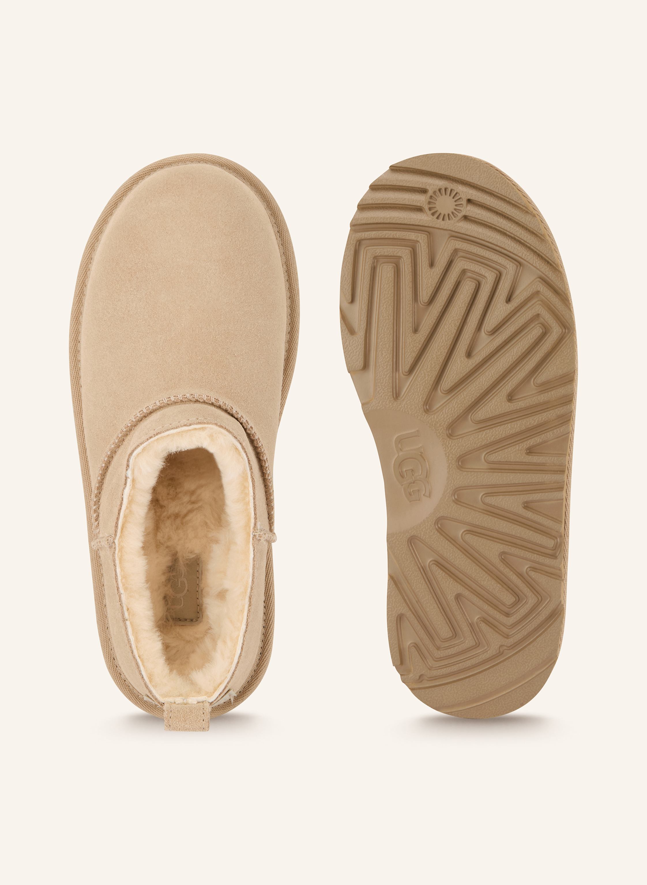 Thumbnail - Ugg Pantoletten Classic Micro beige