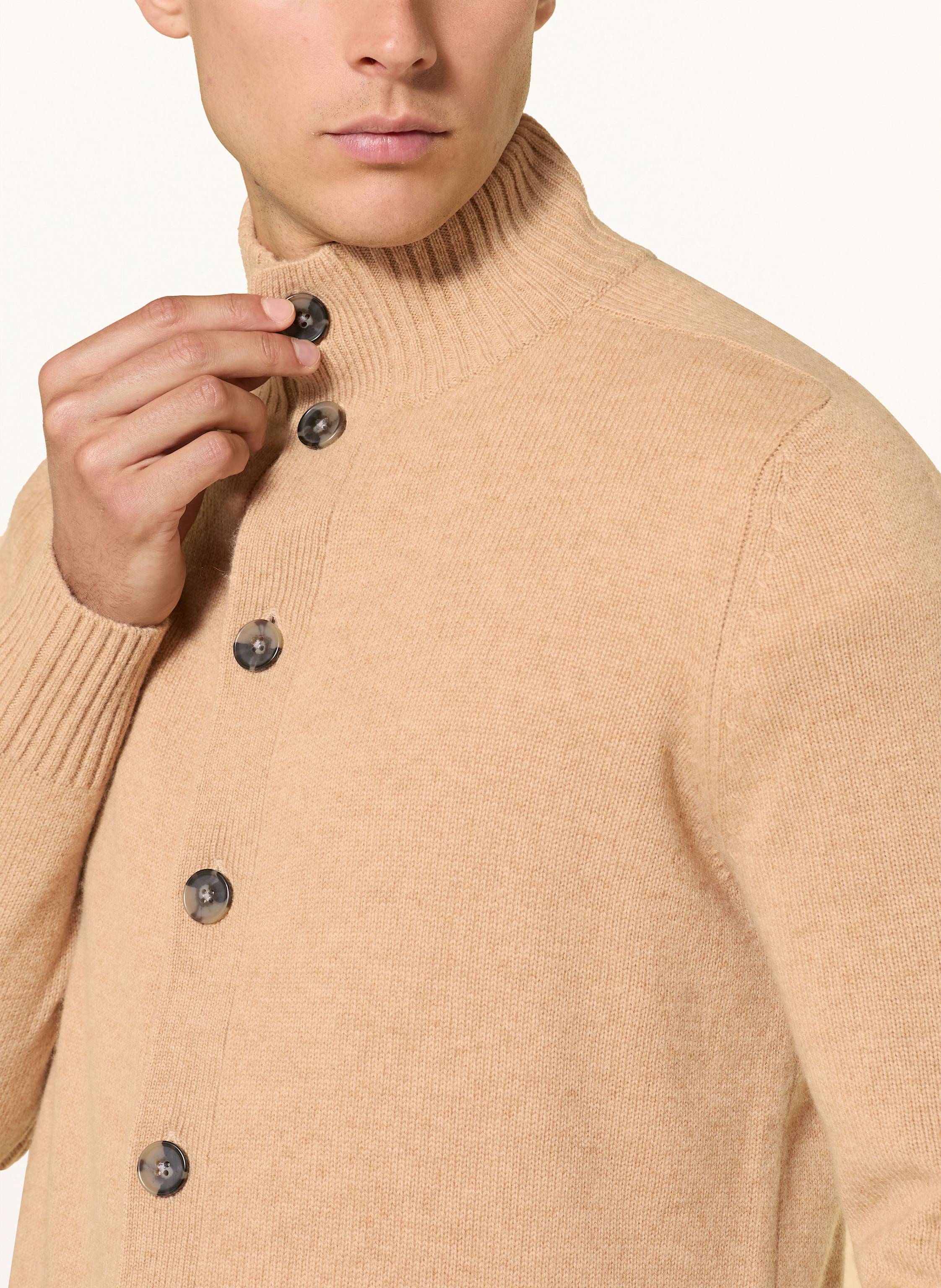 Thumbnail - Strokesman's Strickjacke Aus Cashmere beige