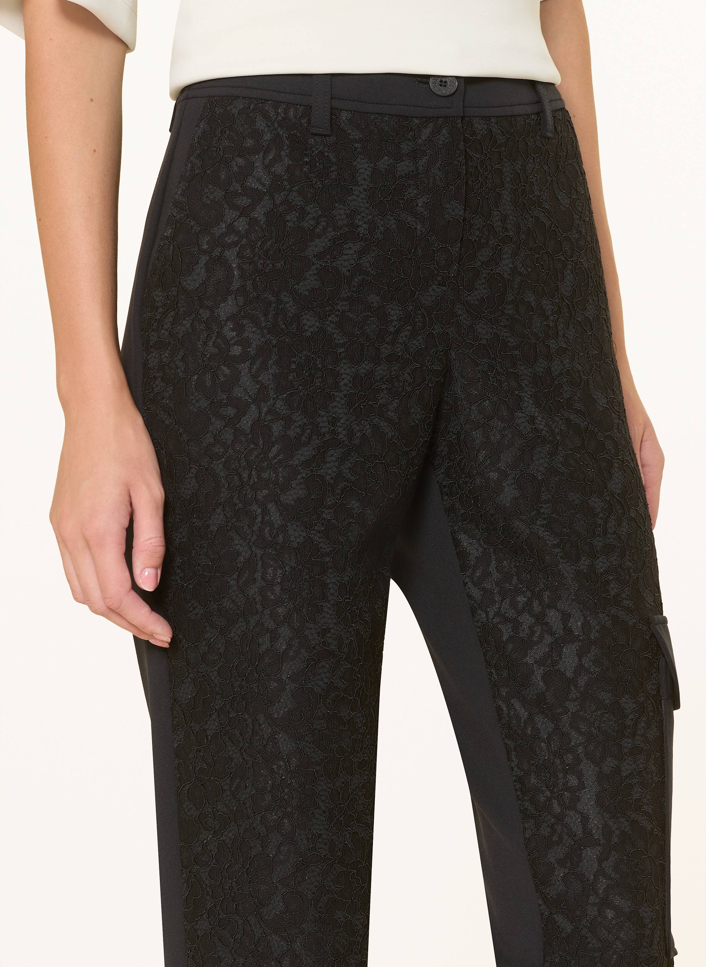 Thumbnail - Sportalm Cargohose Hakan Im Materialmix schwarz