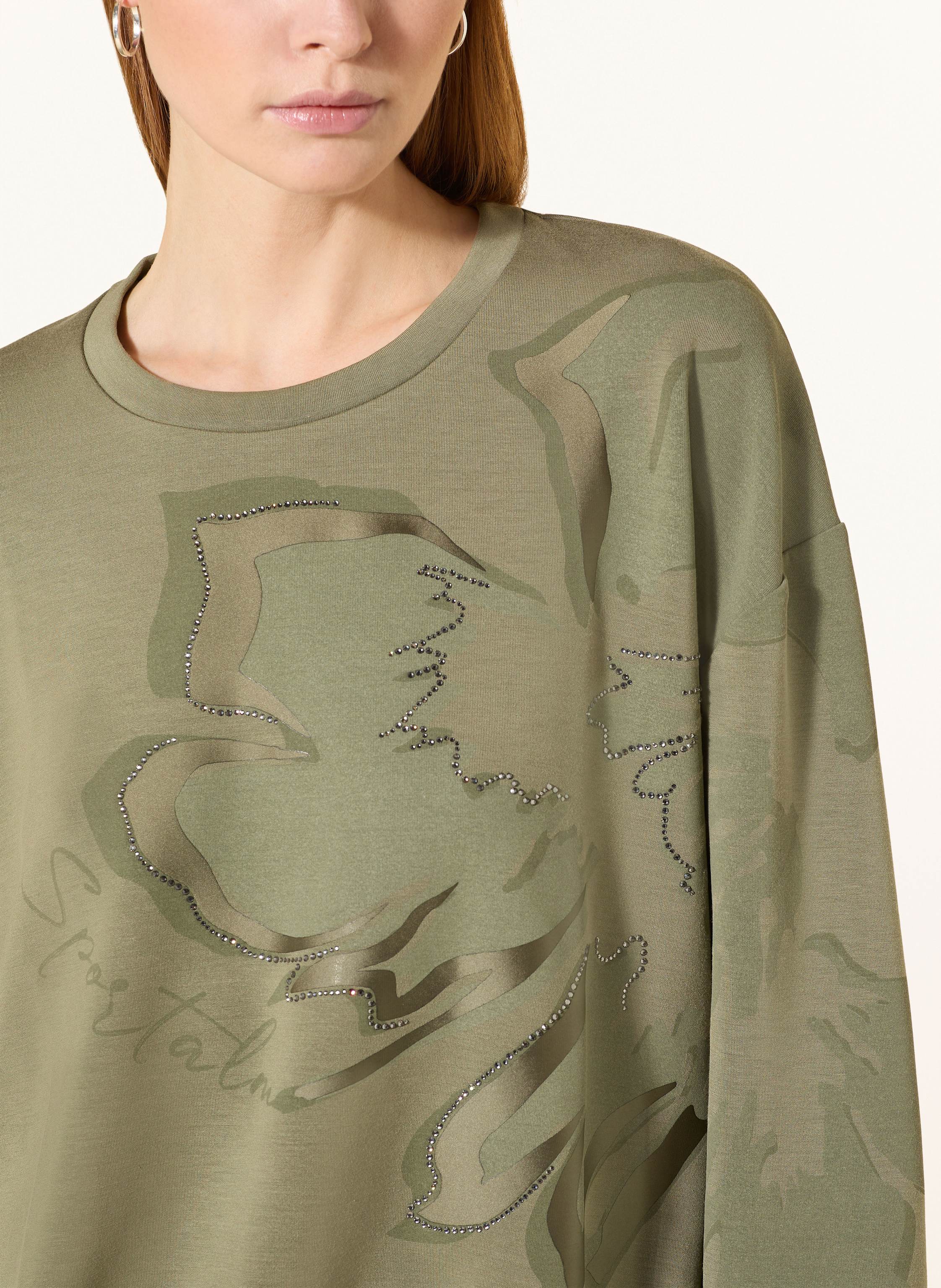 Thumbnail - Sportalm Sweatshirt Mit Schmucksteinen gruen