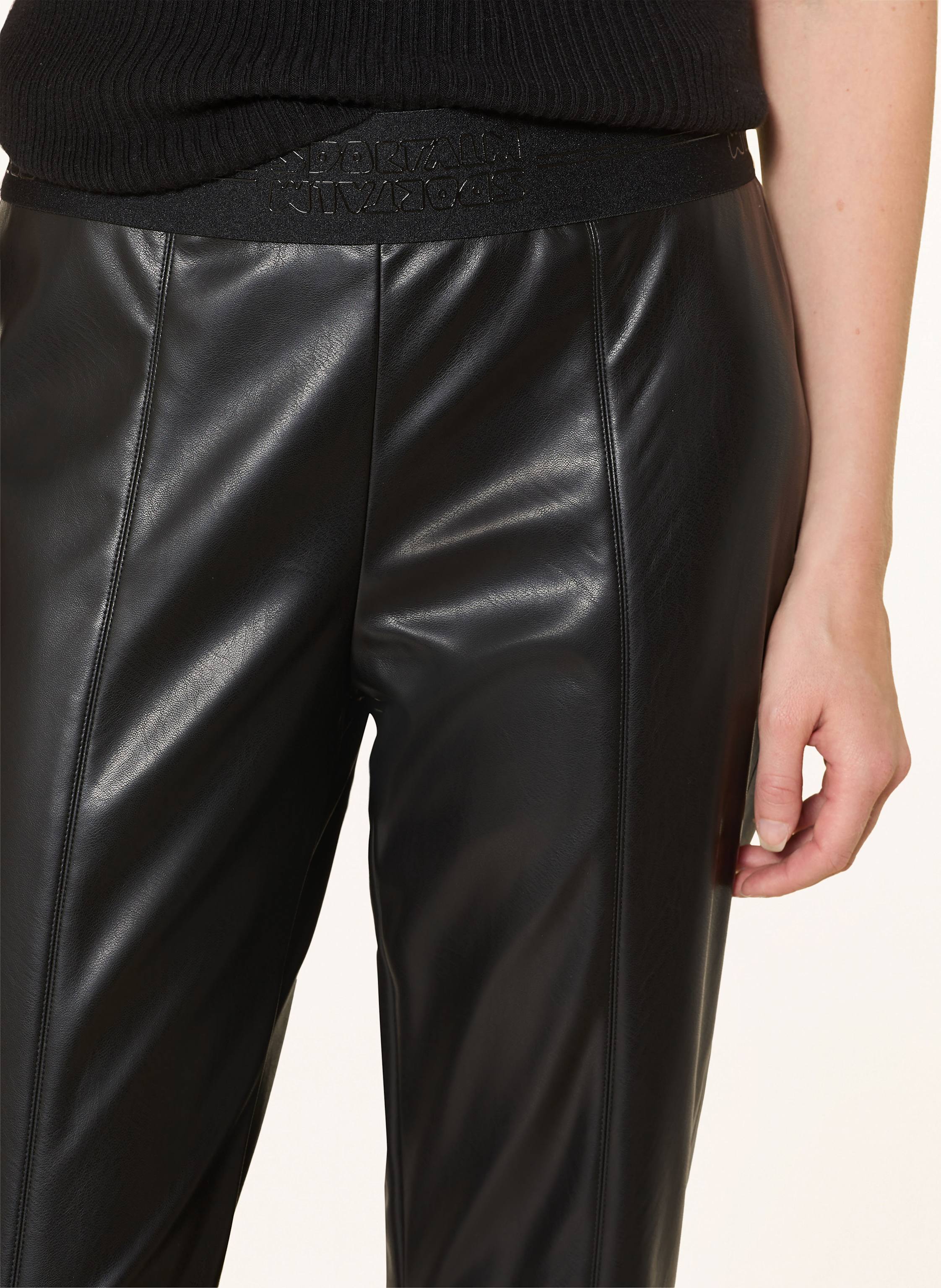 Thumbnail - Sportalm Hose In Lederoptik schwarz