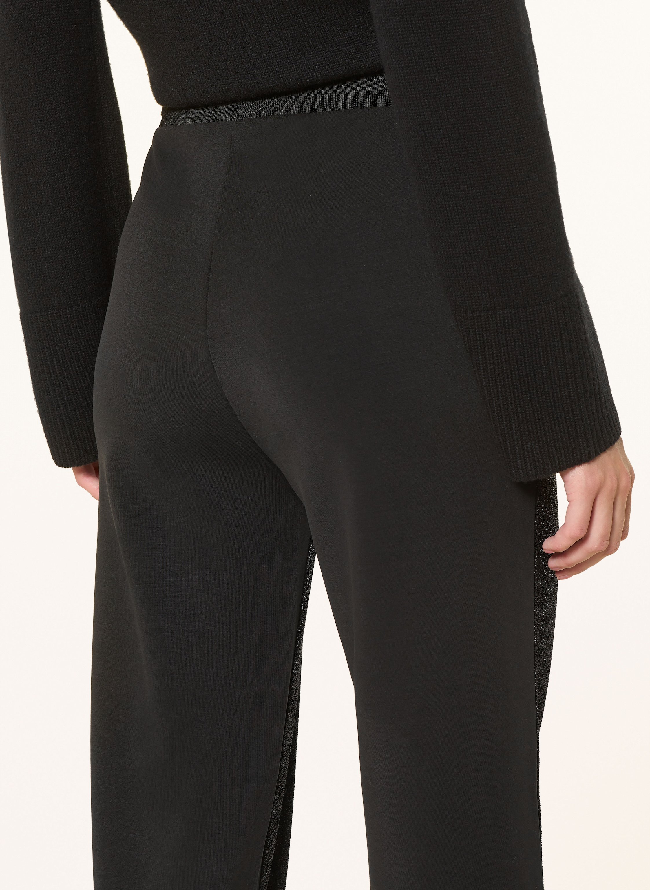 Thumbnail - Sportalm Jerseyhose Mit Glitzergarn schwarz