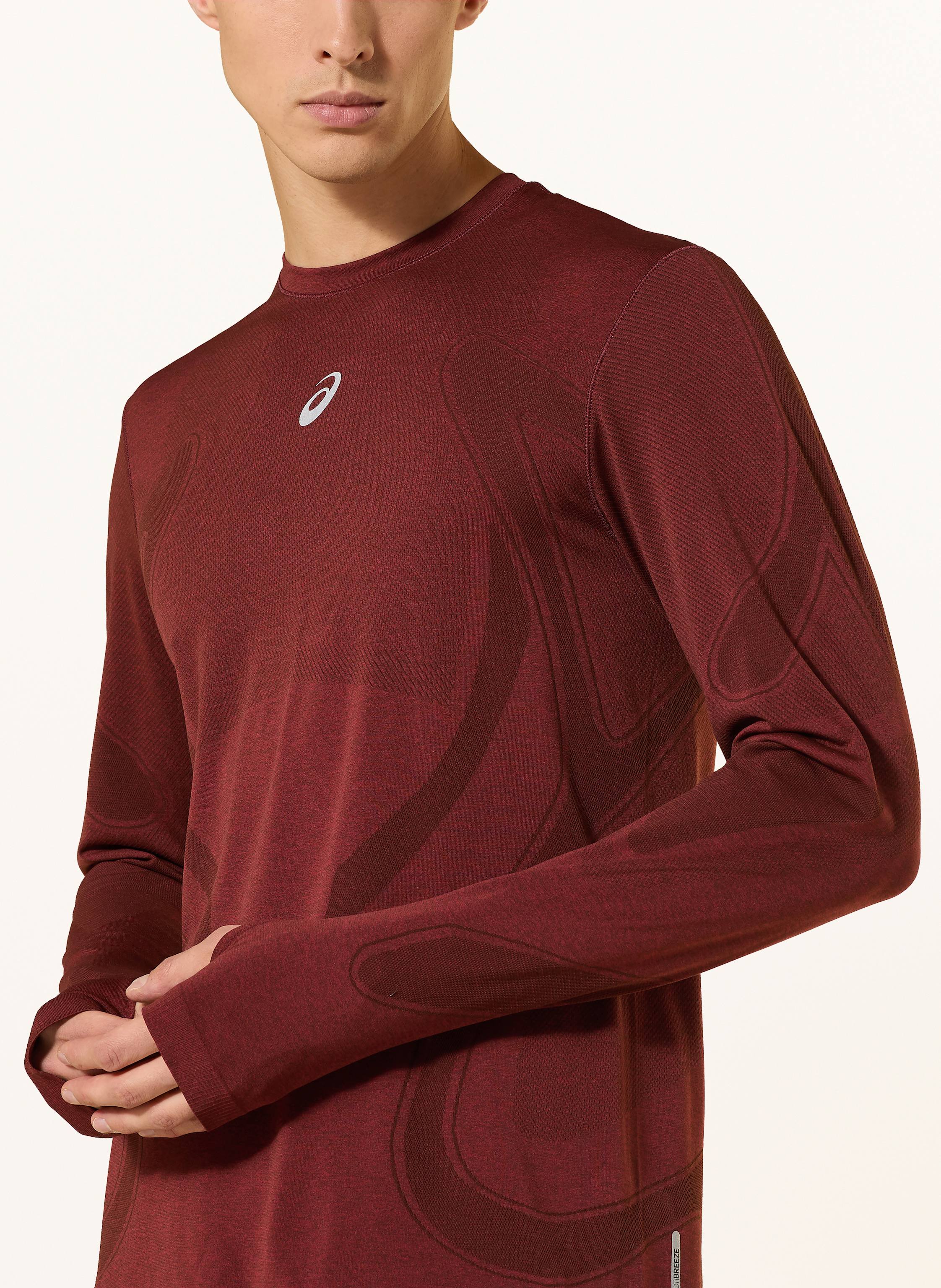 Thumbnail - Asics Laufshirt Road Seamless Ls rot