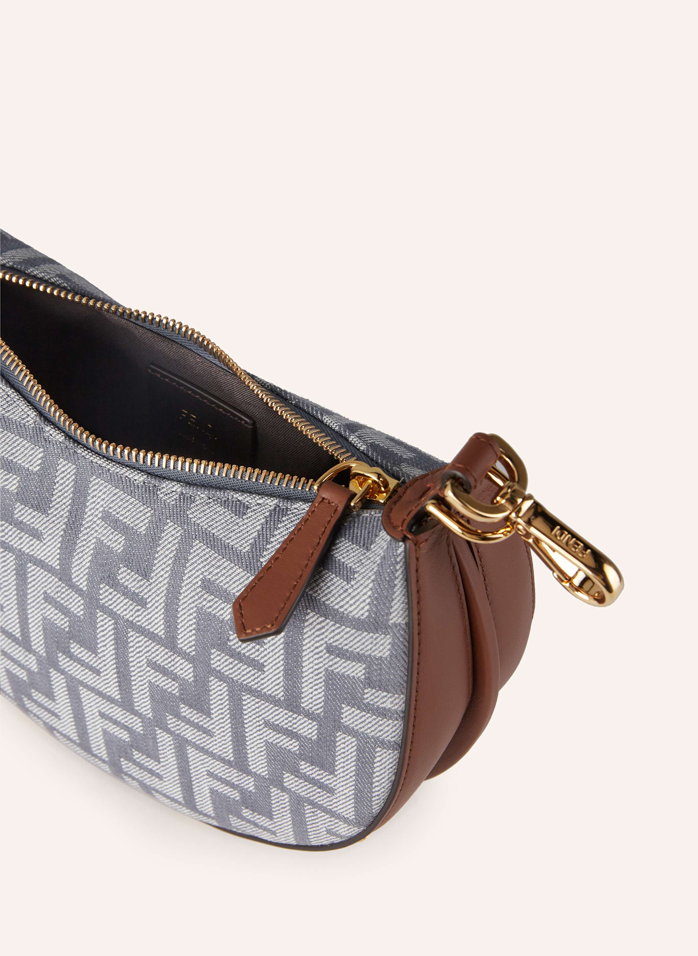 Thumbnail - Fendi Beuteltasche Fendigraphy Mini blau