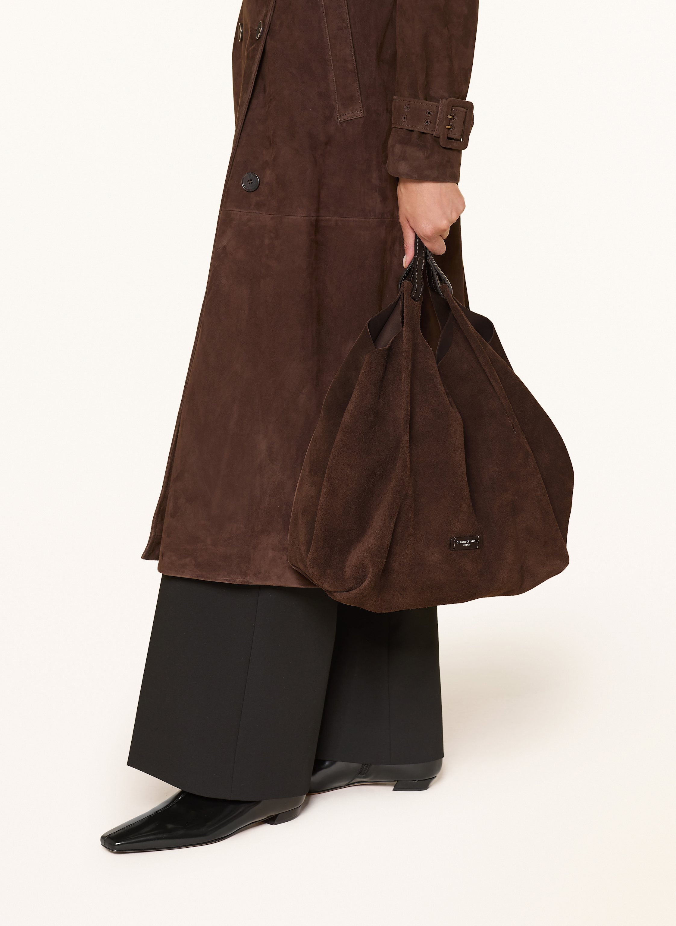 Thumbnail - Gianni Chiarini Hobo-Bag Dua Xl Mit Pouch braun