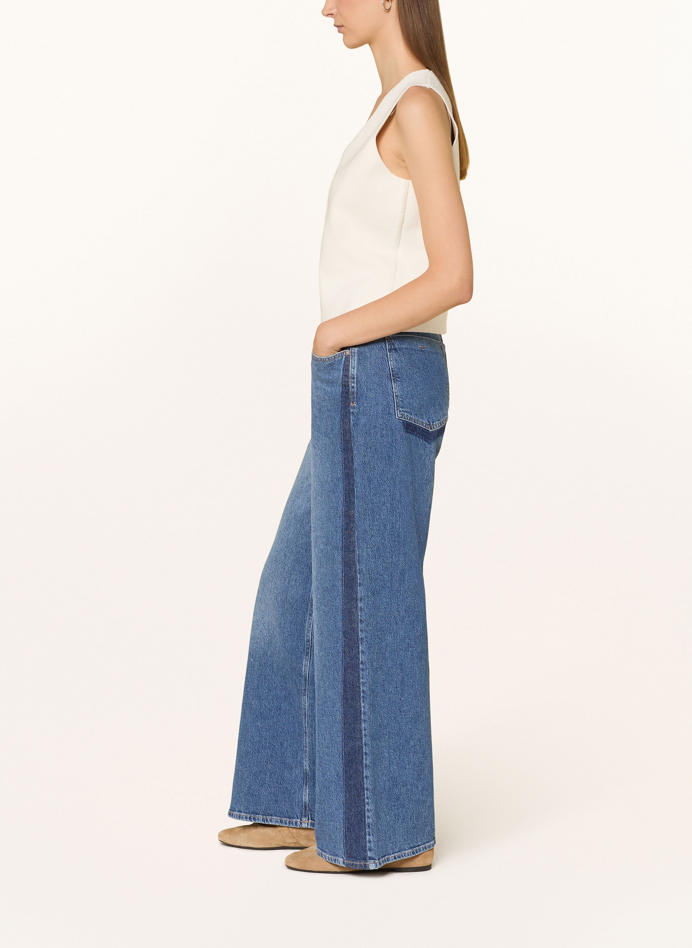 Thumbnail - Brax Wide Leg Jeans Morgan blau