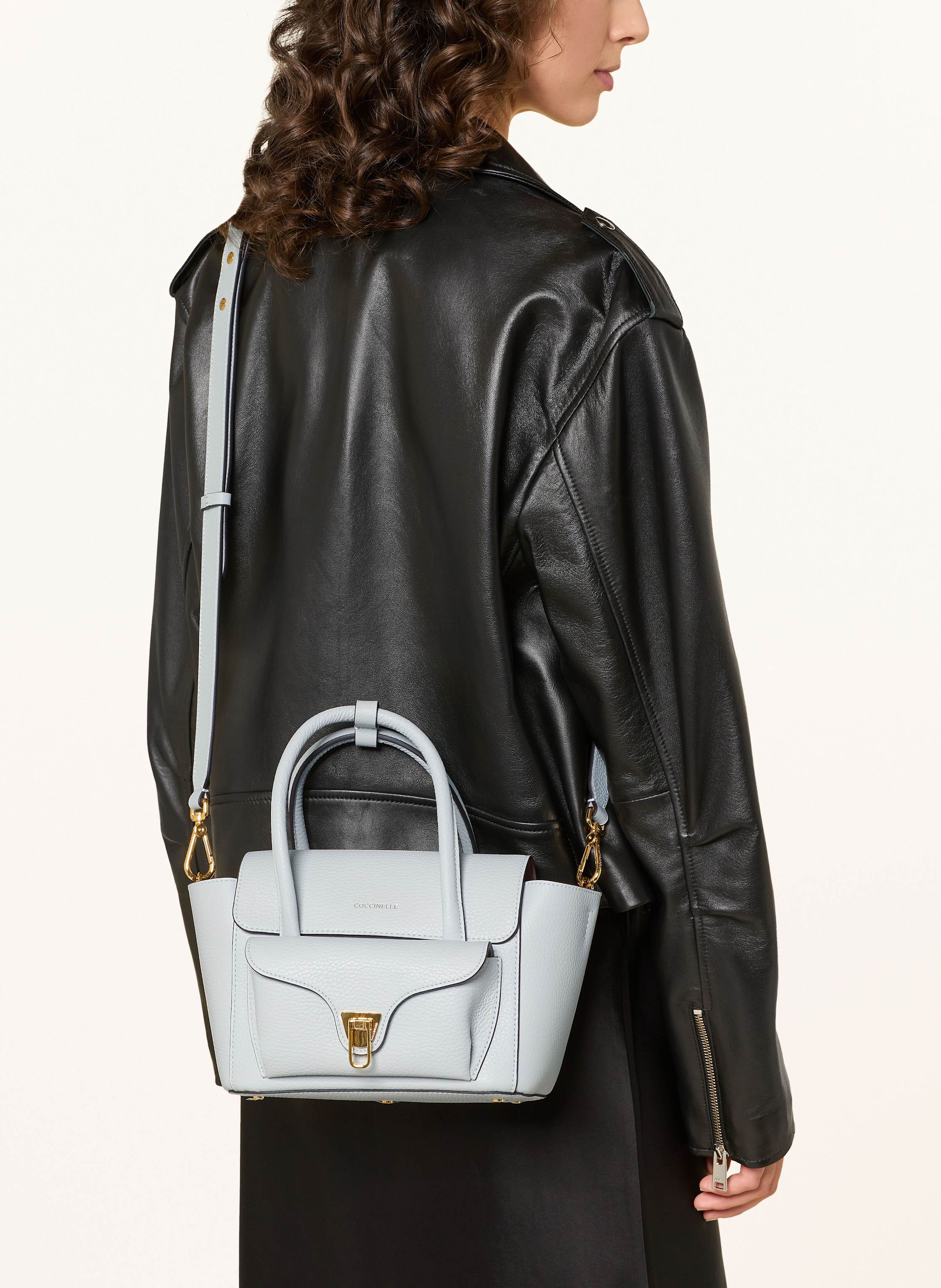 Thumbnail - Coccinelle Handtasche Double Beat blau