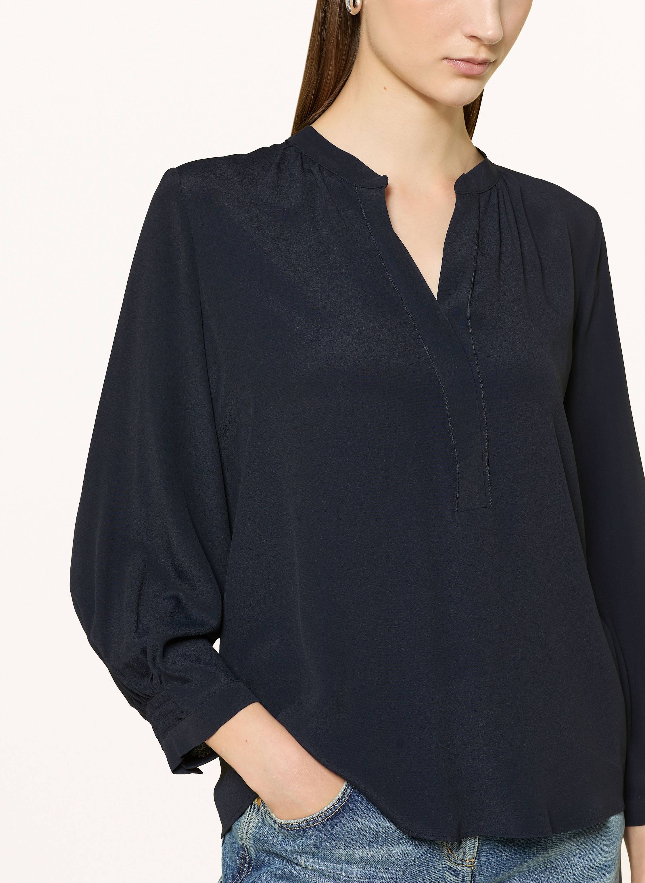 Thumbnail - Luisa Cerano Blusenshirt Mit Seide blau