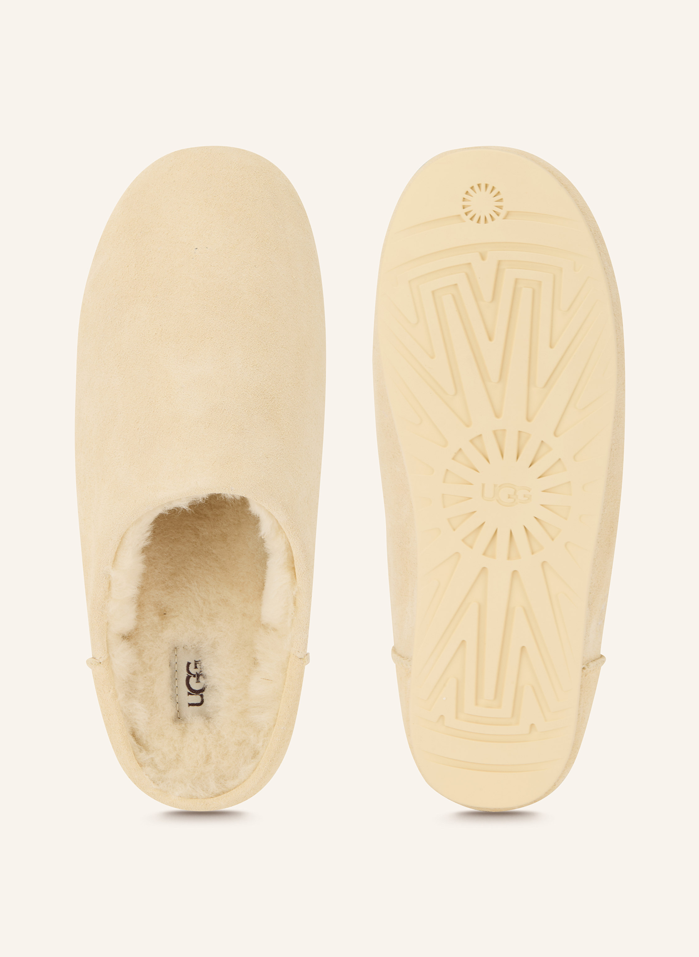 Thumbnail - Ugg Pantoletten Elea beige