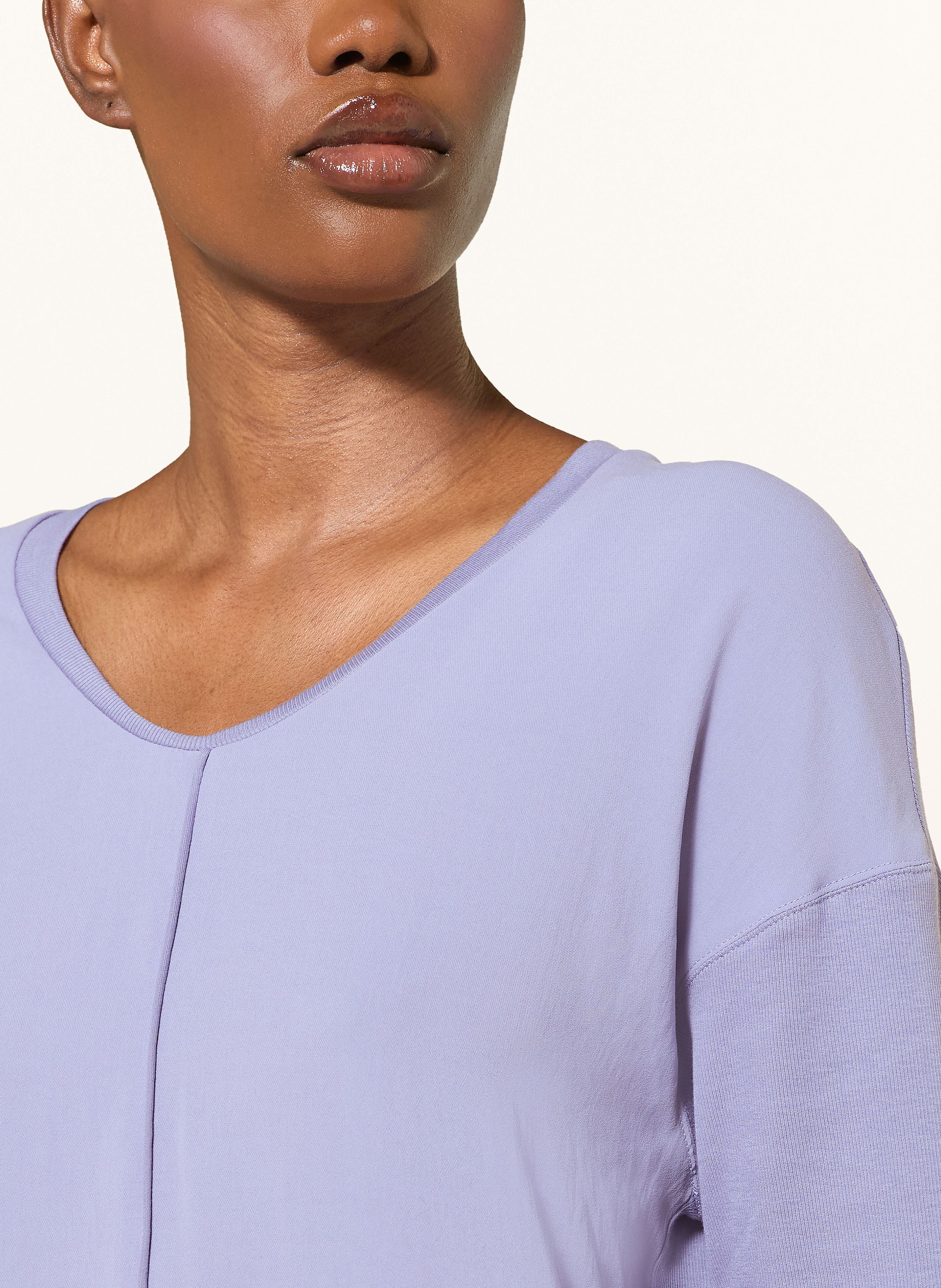 Thumbnail - Marc Cain Blusenshirt Im Materialmix Mit 3/4-Arm lila