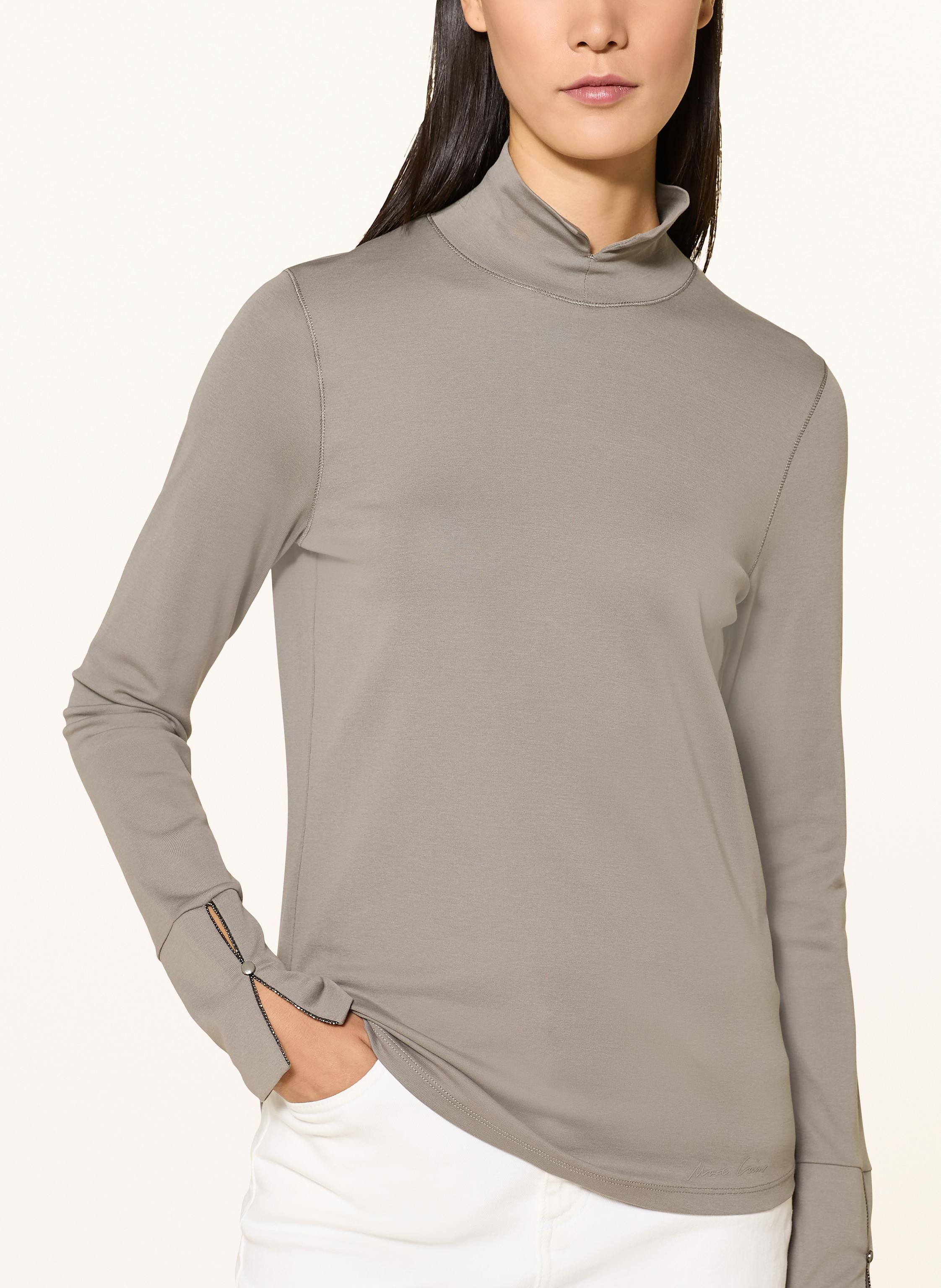 Thumbnail - Marc Cain Longsleeve Mit Schmucksteinen grau