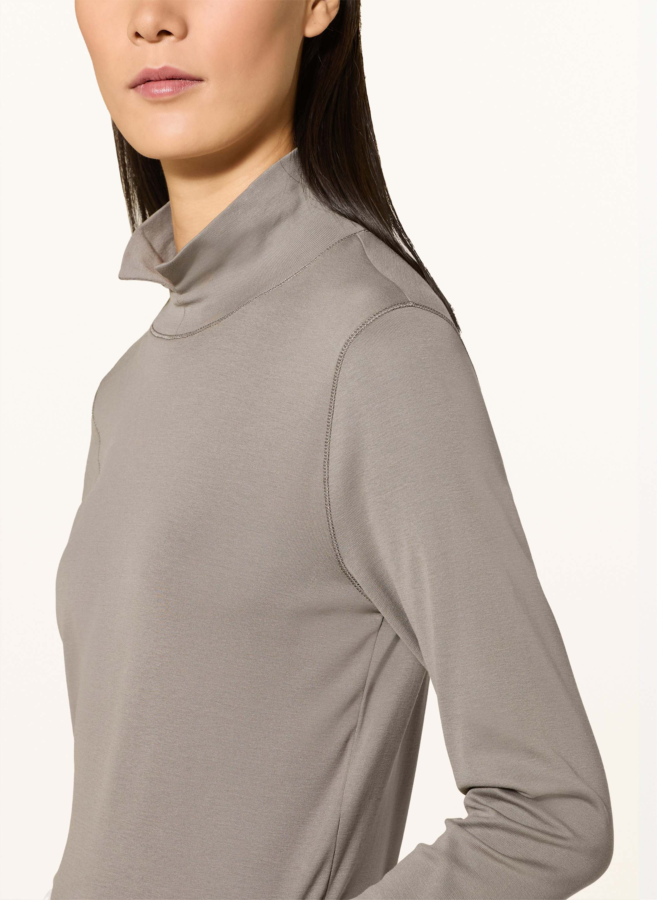 Thumbnail - Marc Cain Longsleeve Mit Schmucksteinen grau
