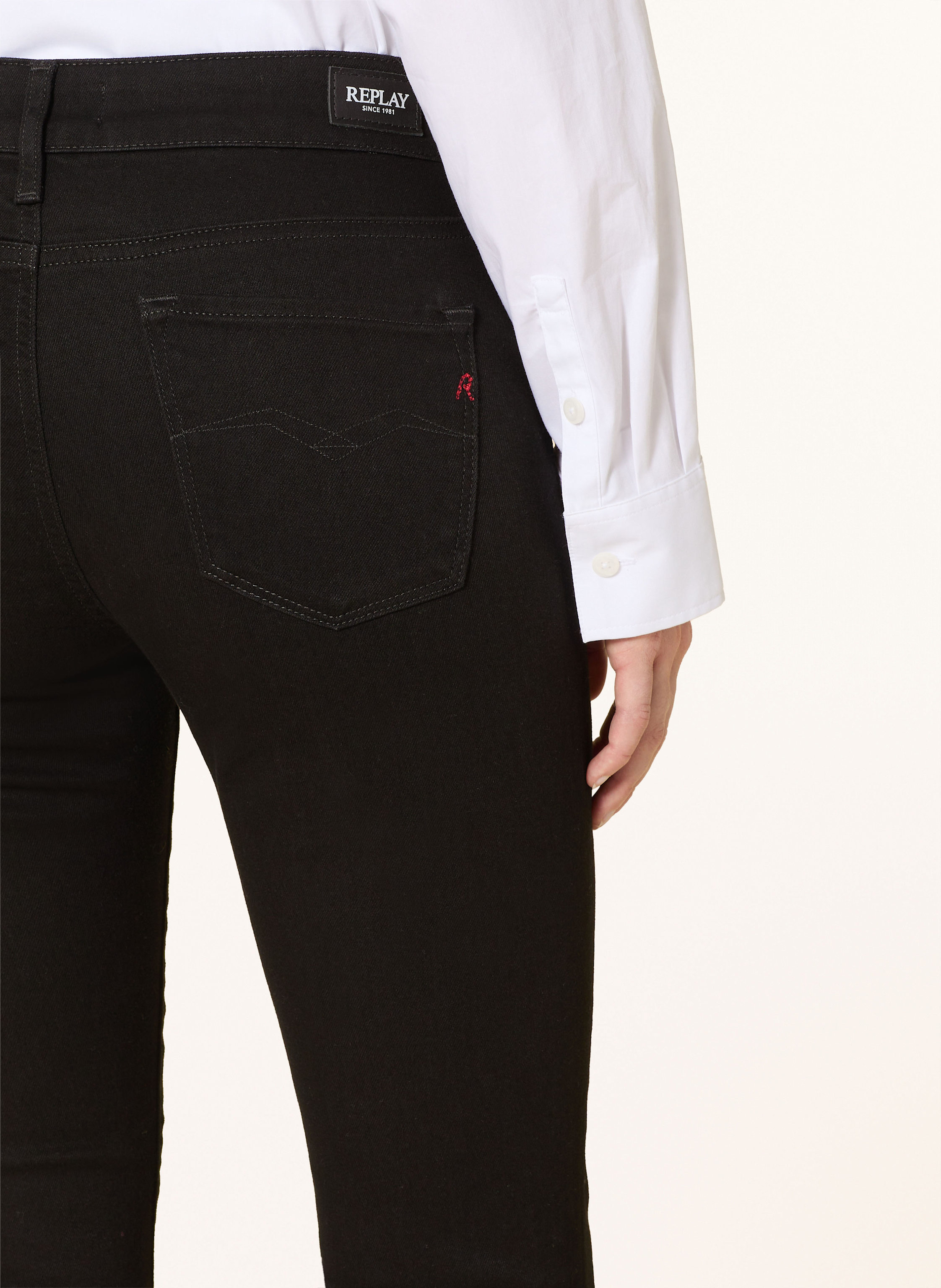 Thumbnail - Replay Flared Jeans Joella schwarz