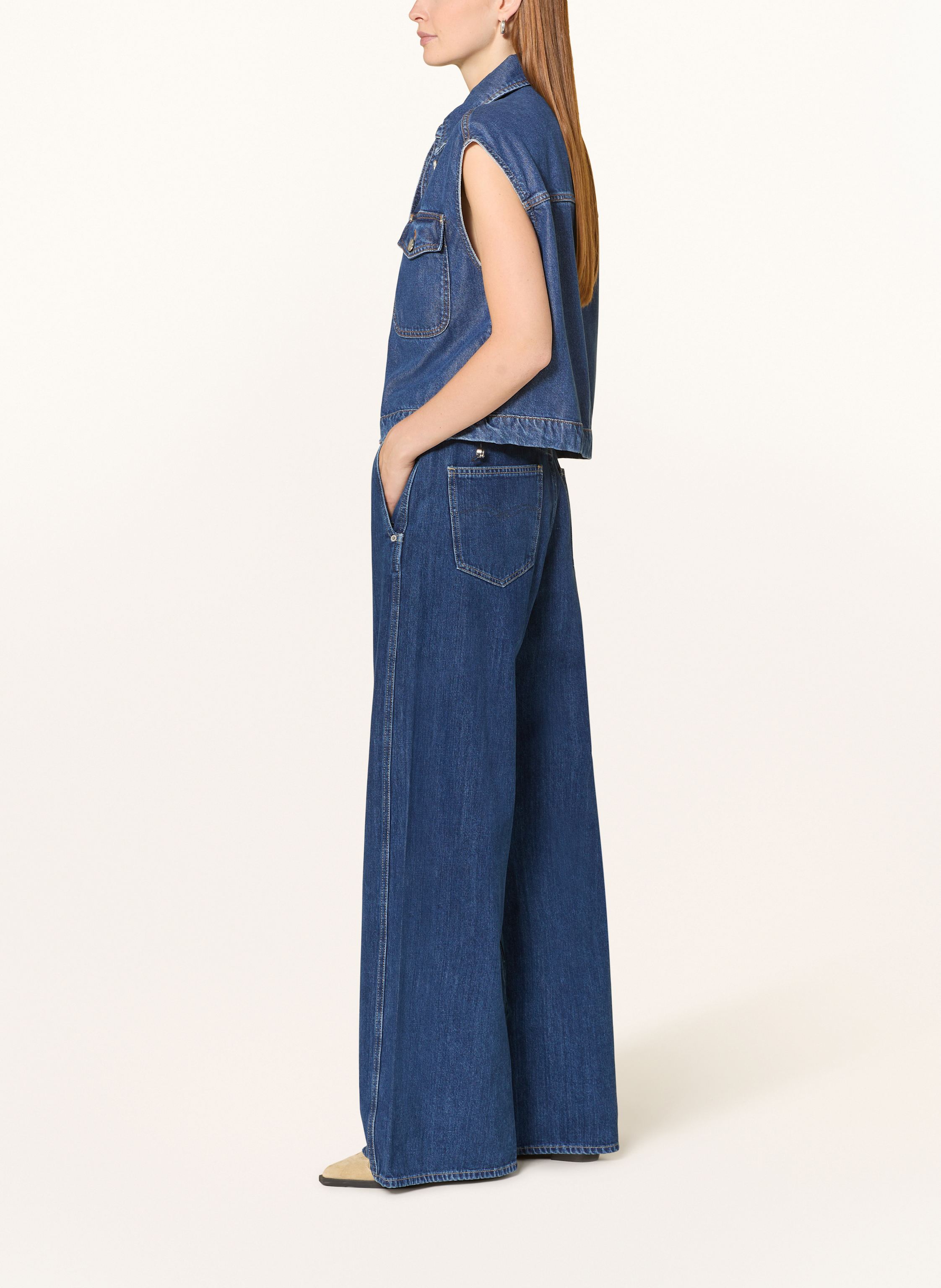 Thumbnail - Replay Wide Leg Jeans blau