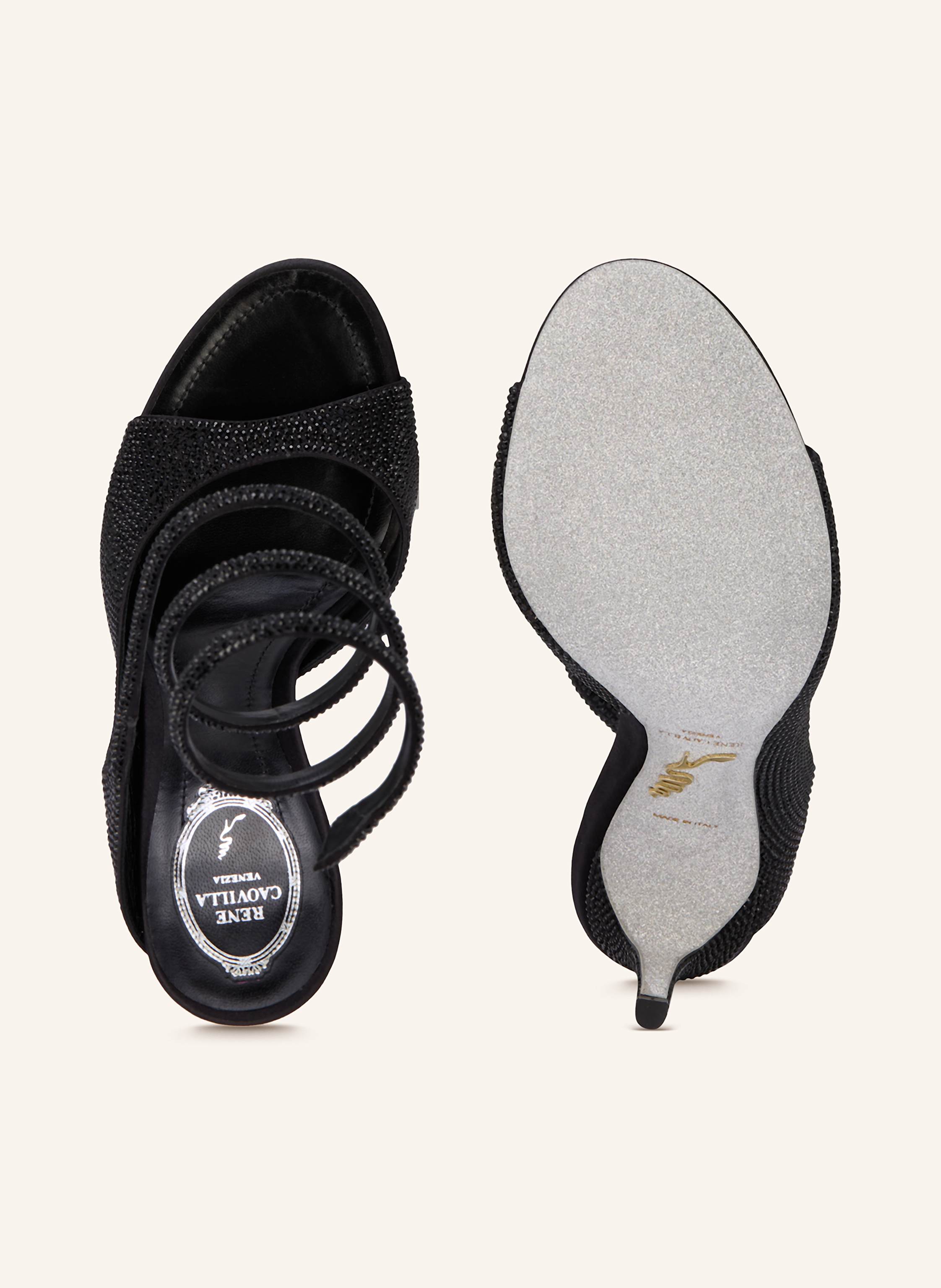 Thumbnail - Rene Caovilla Slingpumps Mit Schmucksteinen schwarz