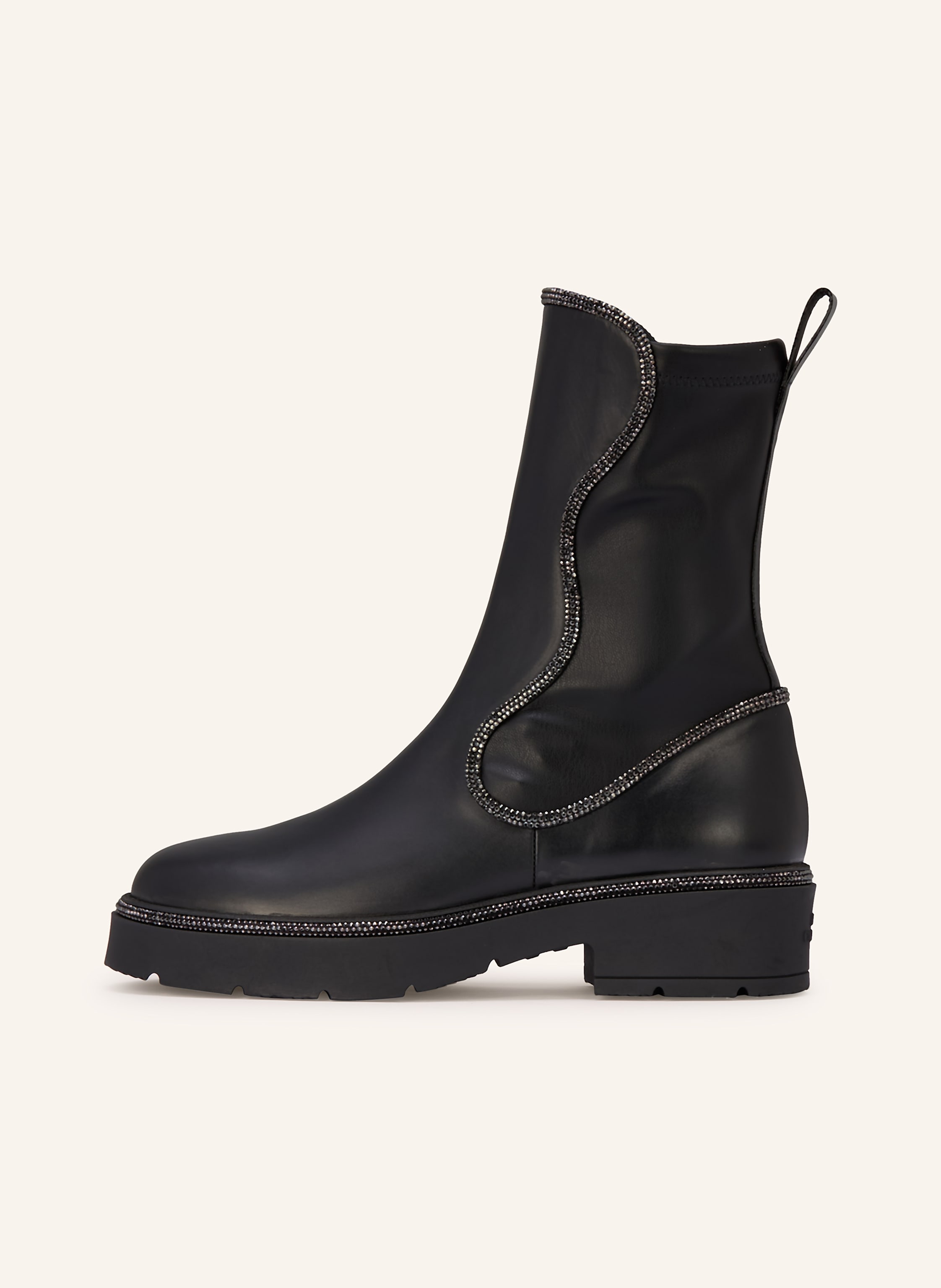 Thumbnail - Rene Caovilla Stiefeletten Mit Schmucksteinen schwarz