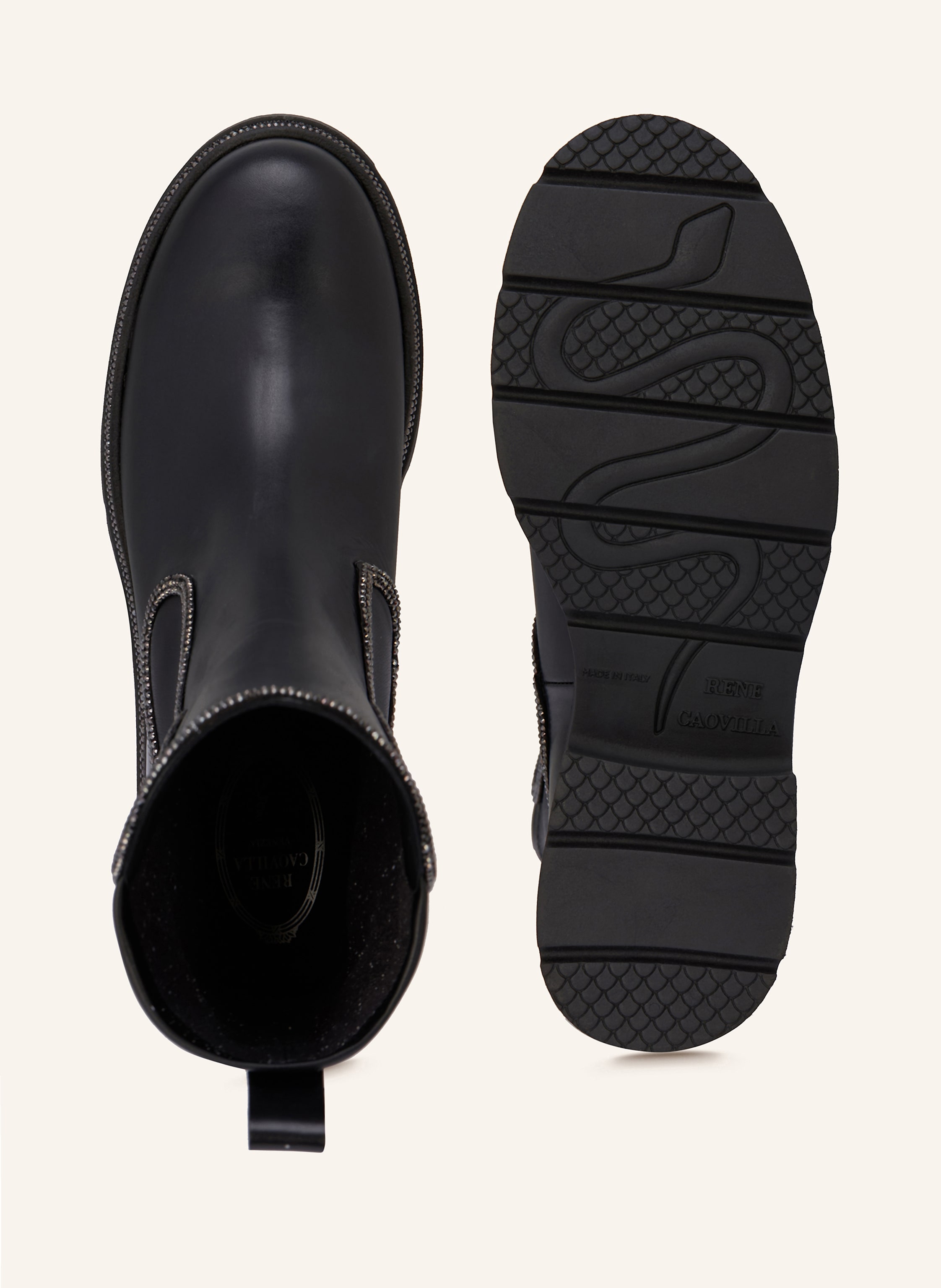 Thumbnail - Rene Caovilla Stiefeletten Mit Schmucksteinen schwarz