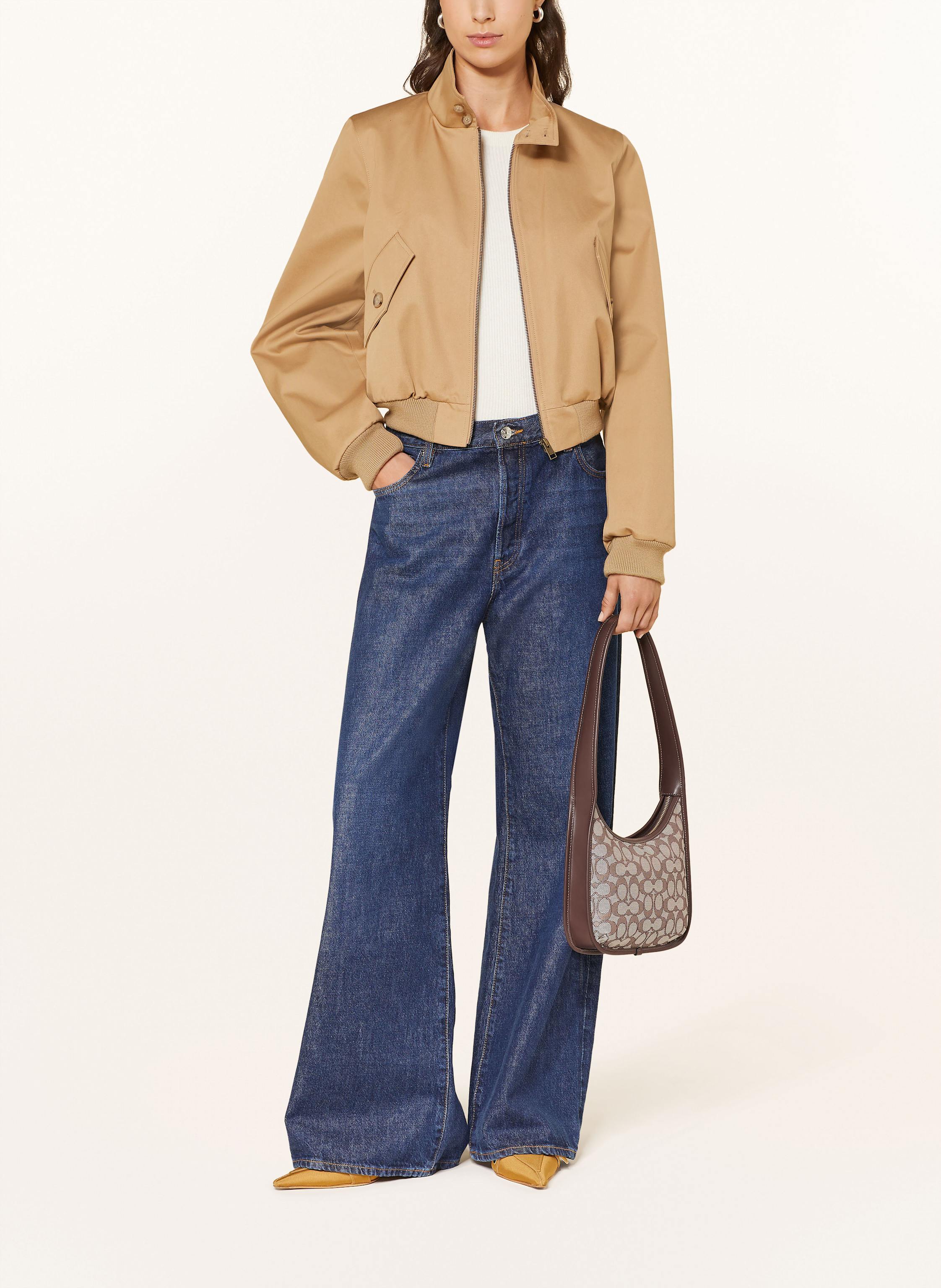 Thumbnail - Coach Schultertasche Curve braun