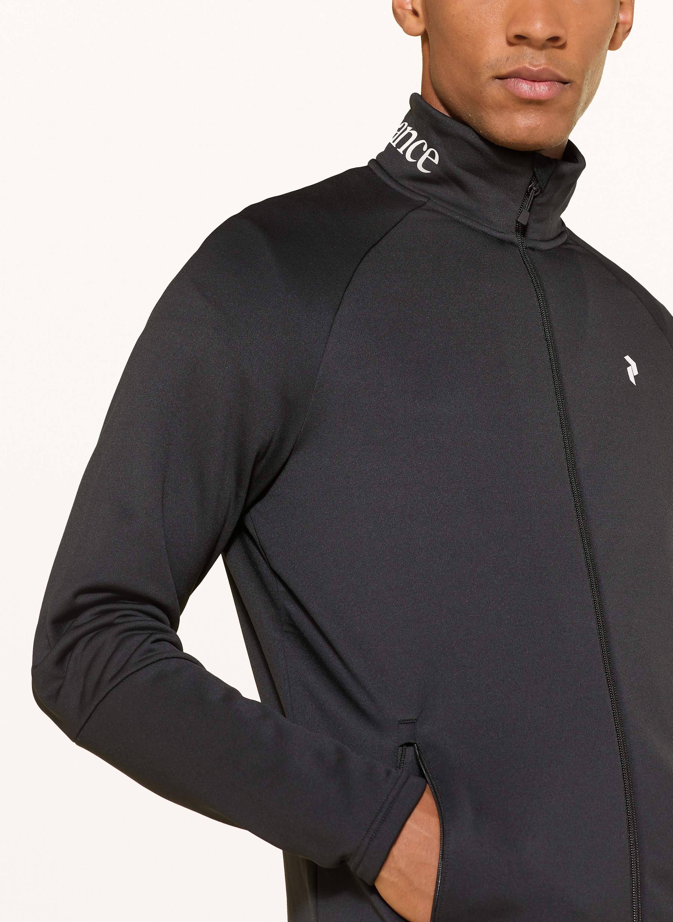 Thumbnail - Peak Performance Midlayer-Jacke Rider Zip schwarz