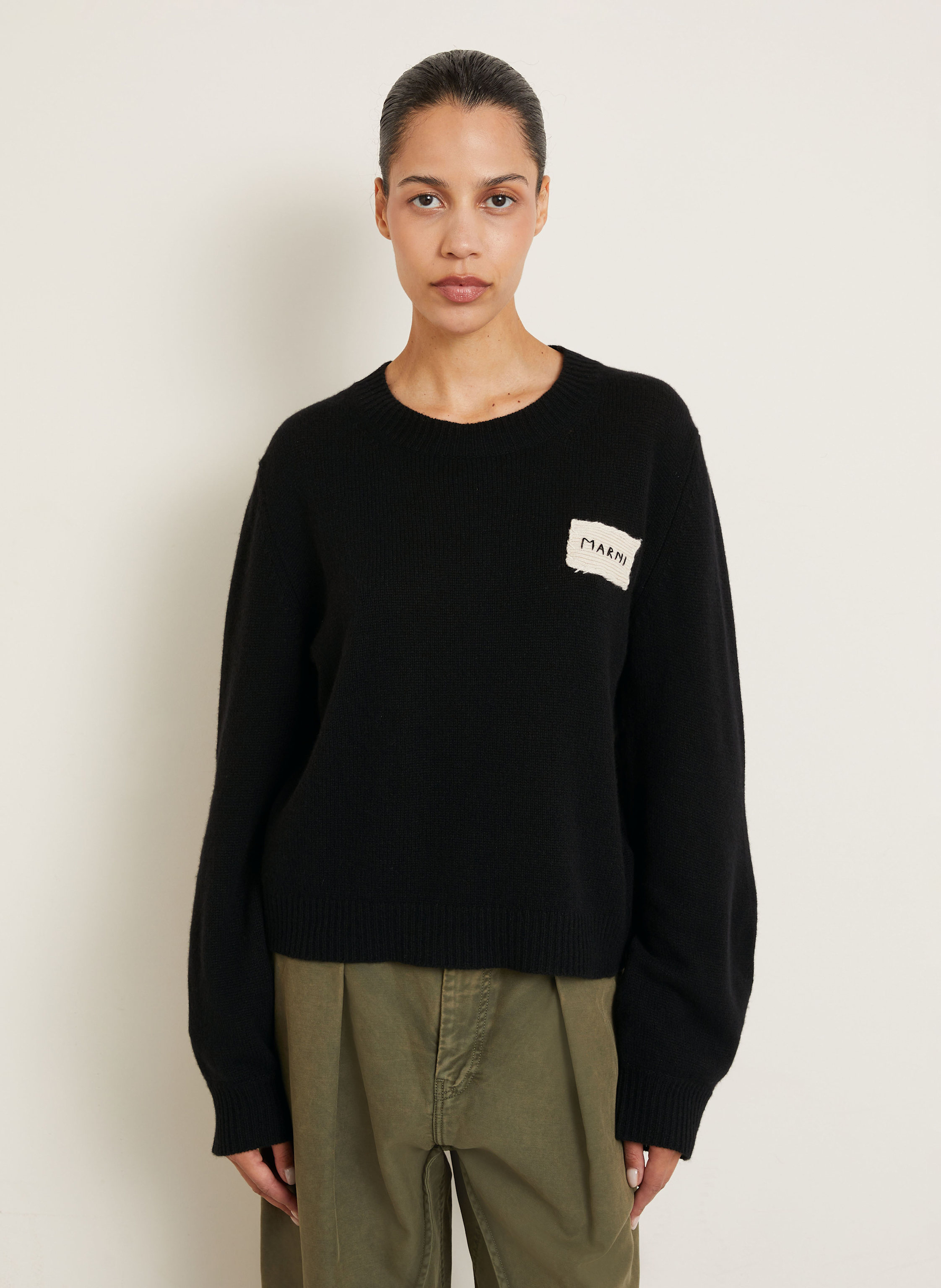 Thumbnail - Marni Cashmere-Pullover schwarz