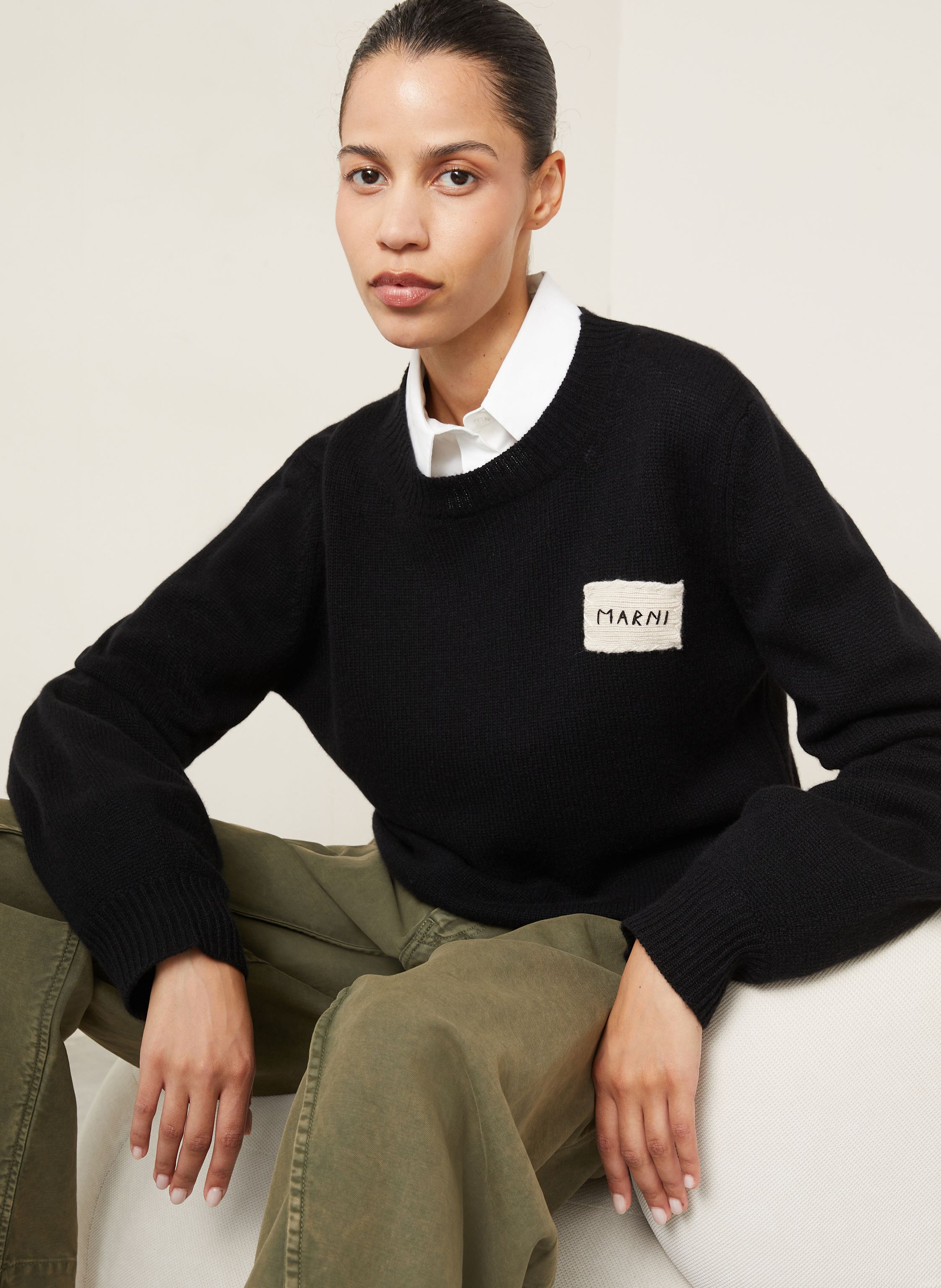 Thumbnail - Marni Cashmere-Pullover schwarz