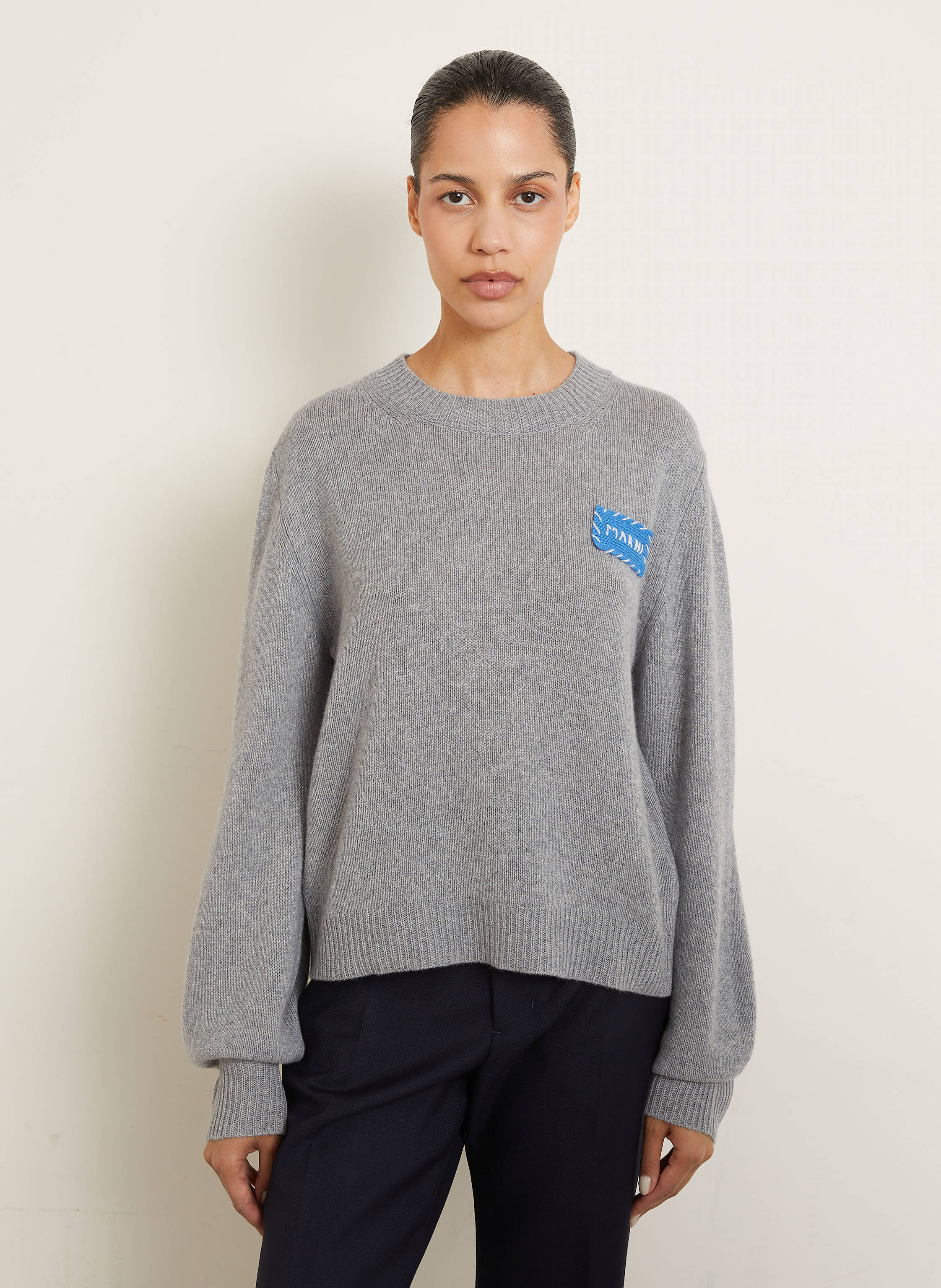 Thumbnail - Marni Cashmere-Pullover grau