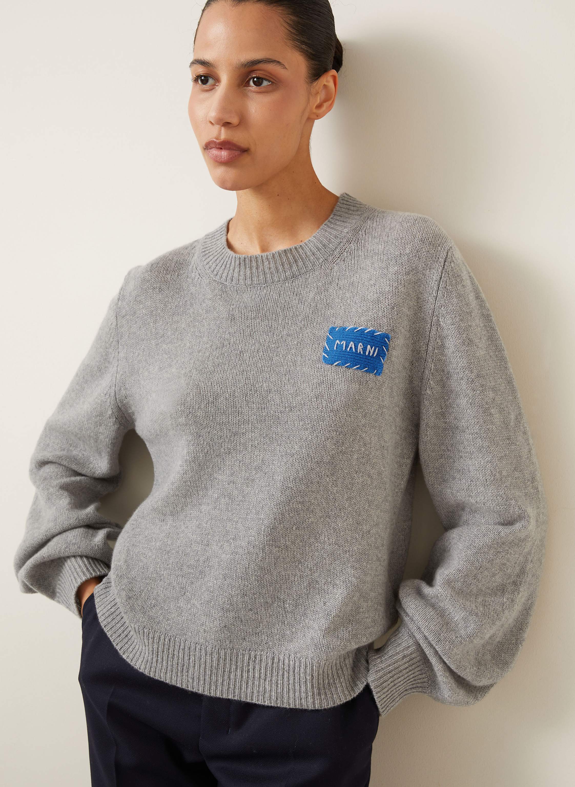 Thumbnail - Marni Cashmere-Pullover grau