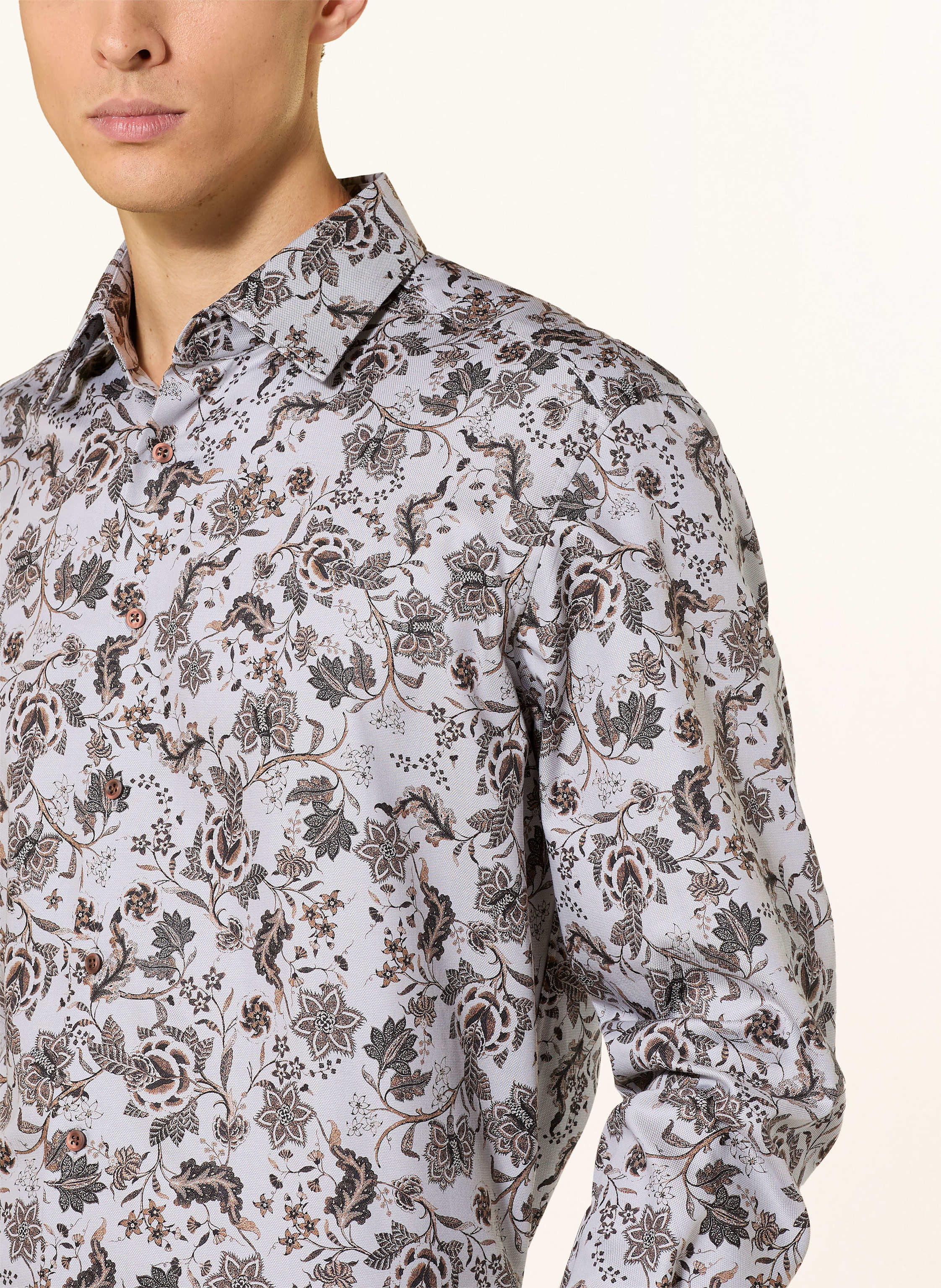 Thumbnail - Eterna Hemd Comfort Fit grau