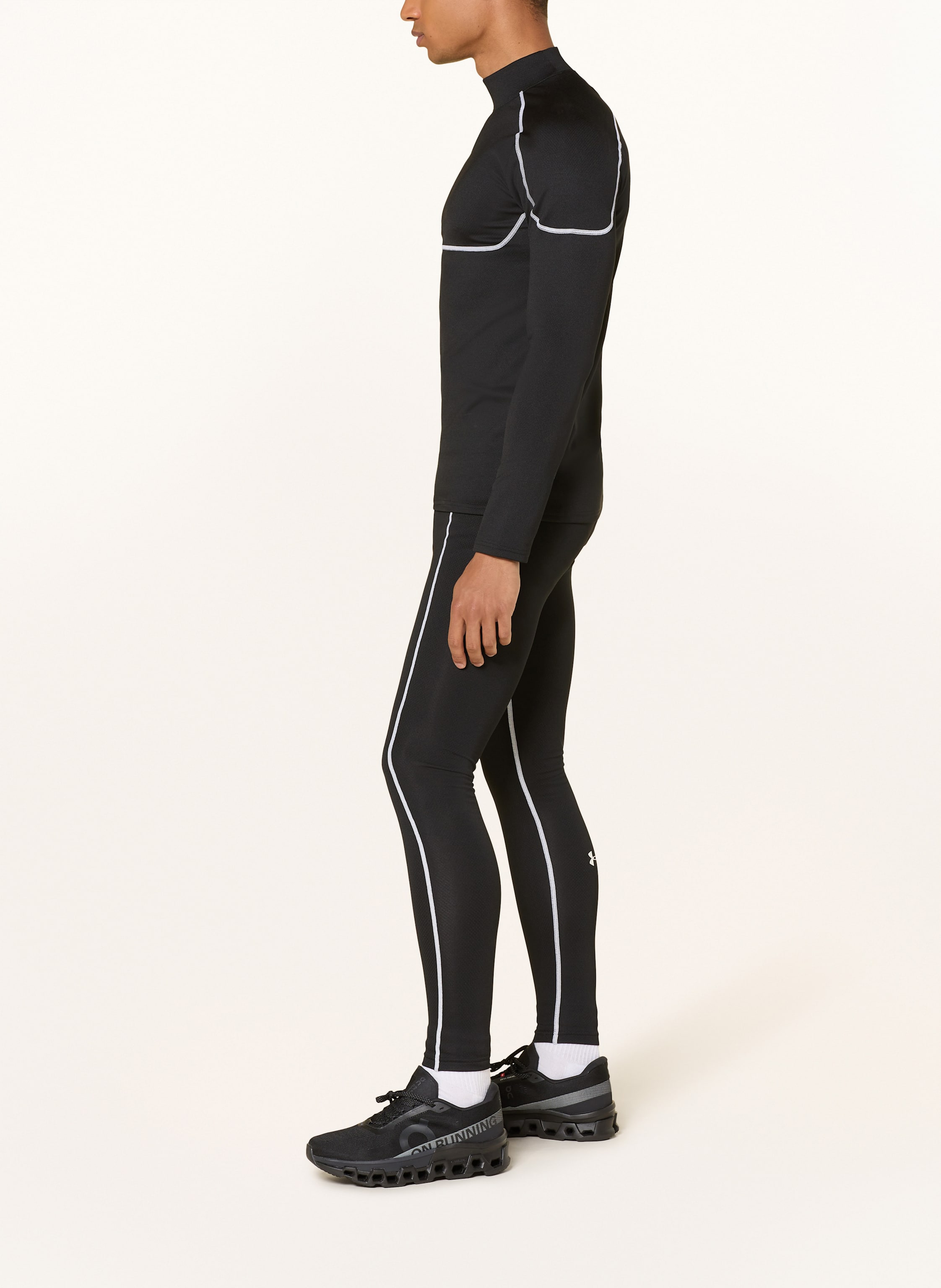 Thumbnail - Under Armour Lauf-Tights Ua Cold Weather Grid schwarz