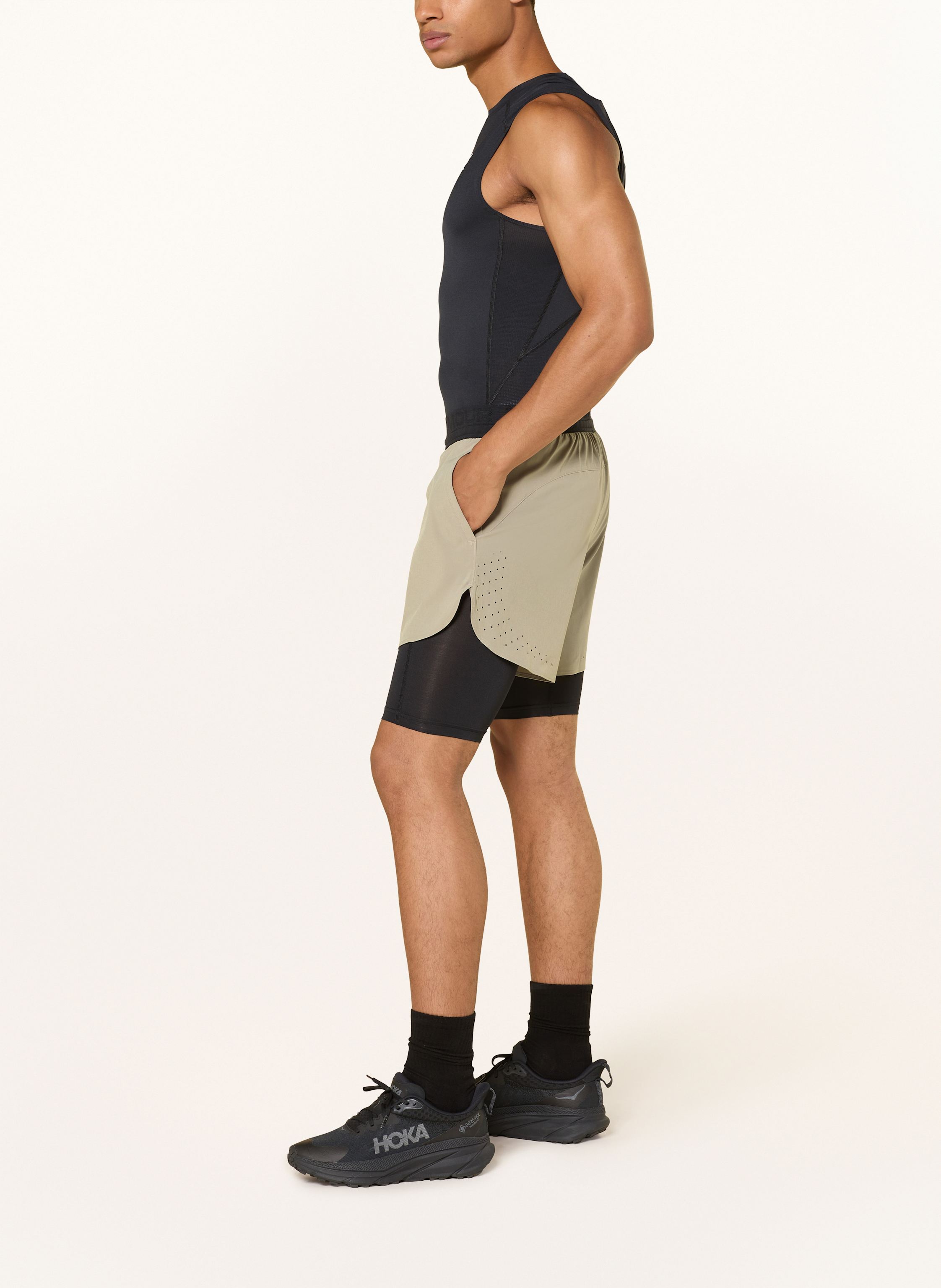 Thumbnail - Under Armour 2-In-1-Trainingsshorts Ua Vanish Elite beige
