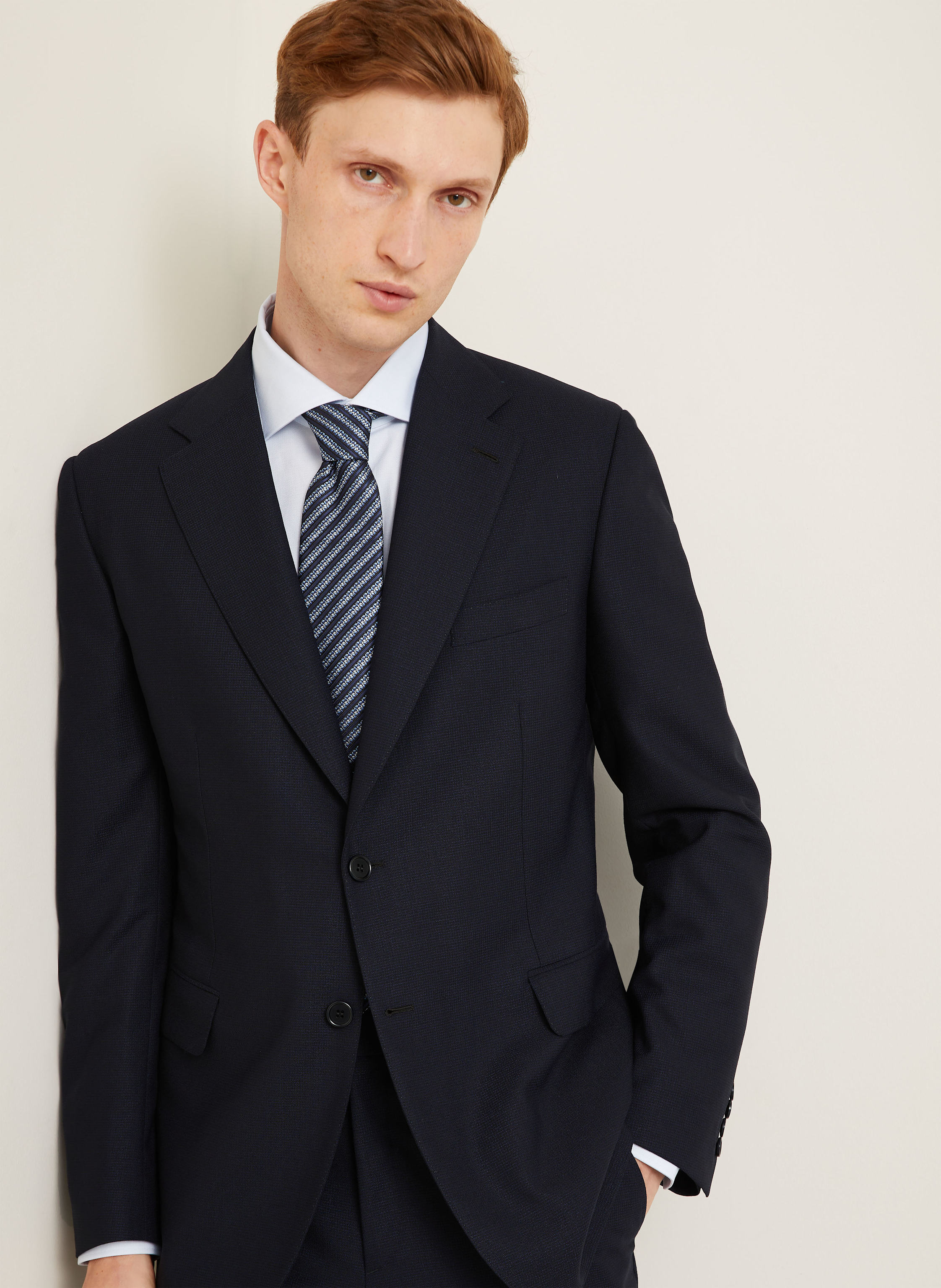 Thumbnail - Brioni Anzug Abito Trevi Extra Slim Fit blau