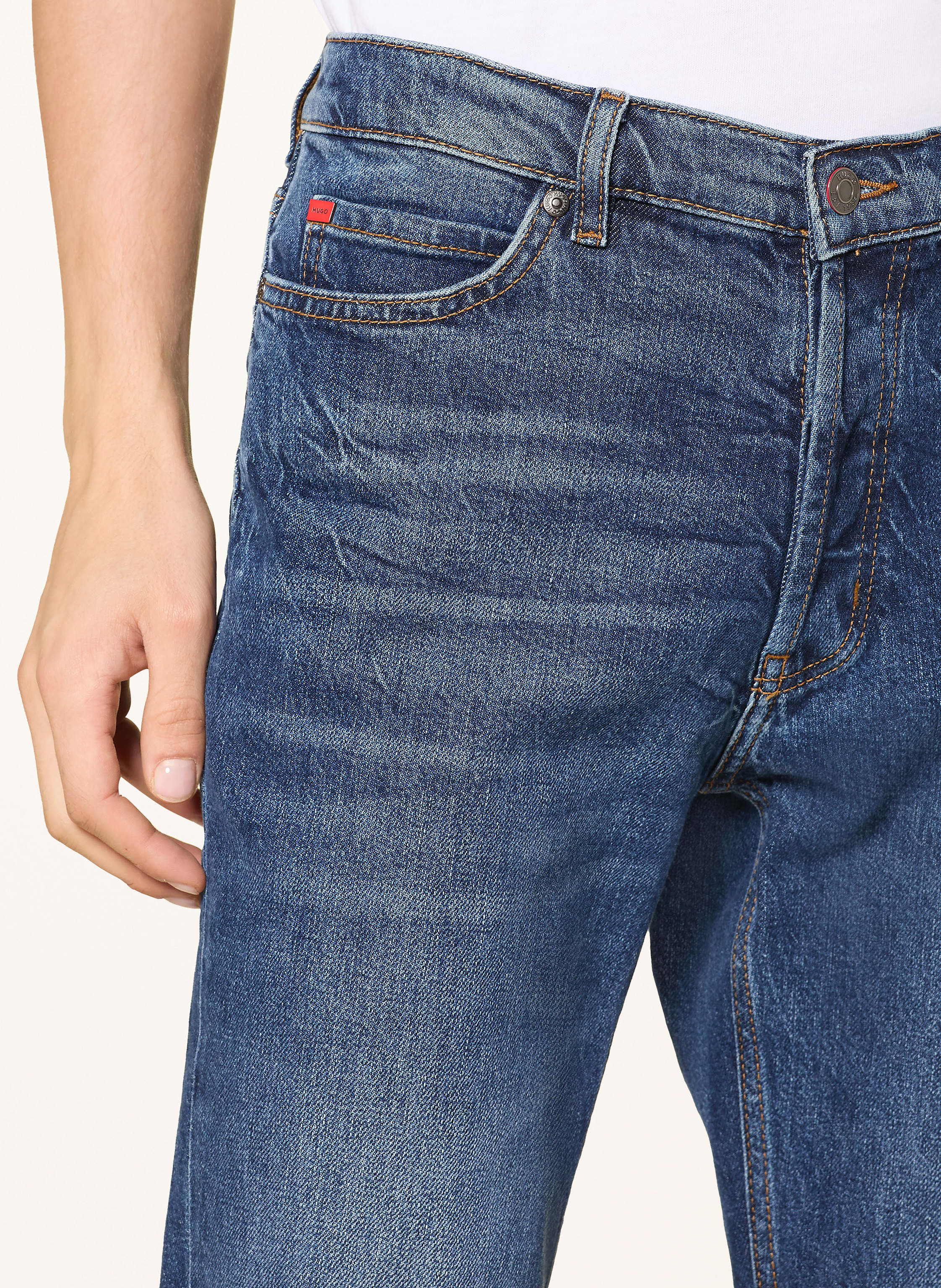 Thumbnail - Hugo Jeans 634 Tapered Fit blau