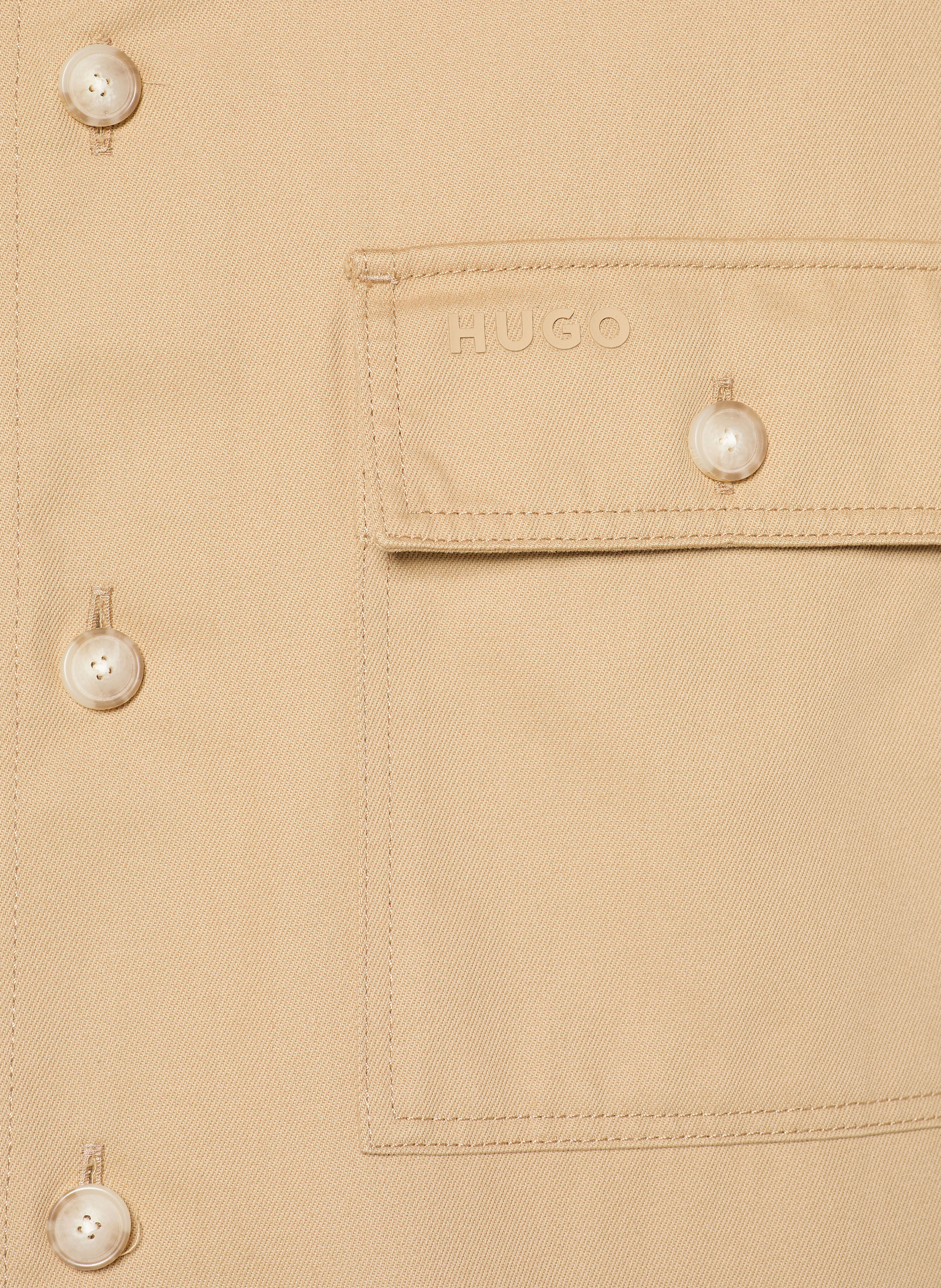 Thumbnail - Hugo Overshirt Epoldo beige