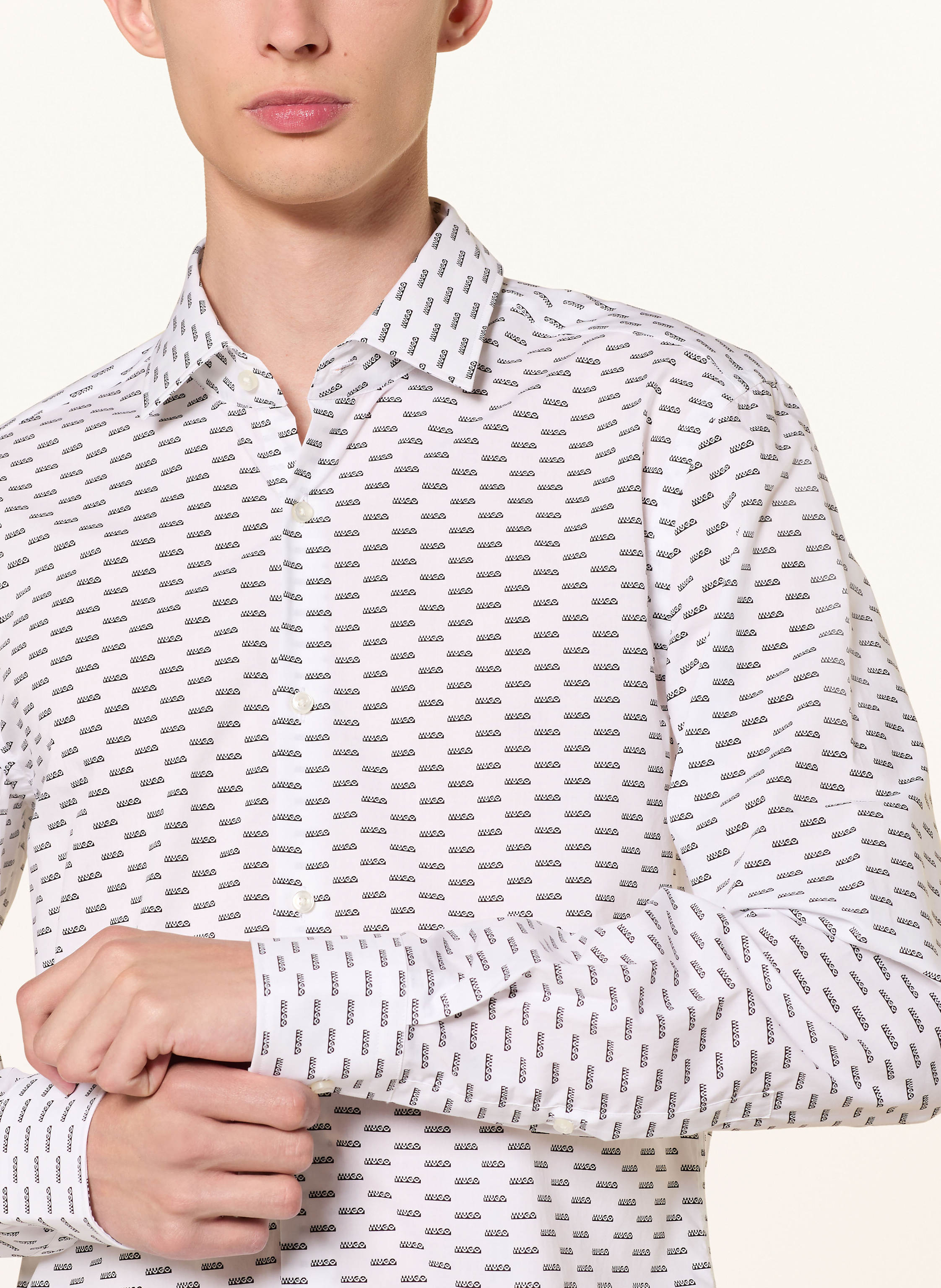 Thumbnail - Hugo Hemd Kenno Slim Fit weiss