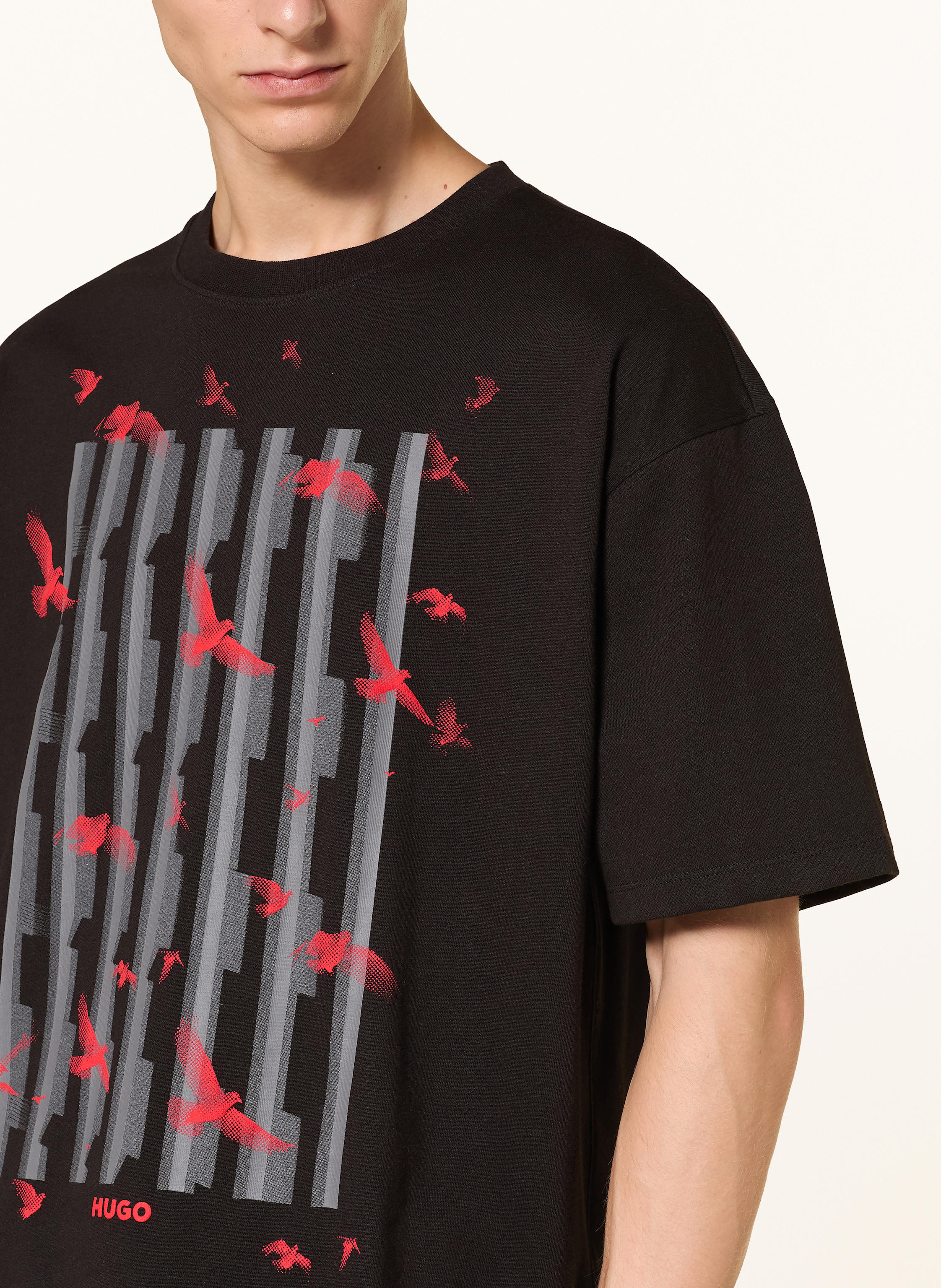 Thumbnail - Hugo T-Shirt Digraph schwarz