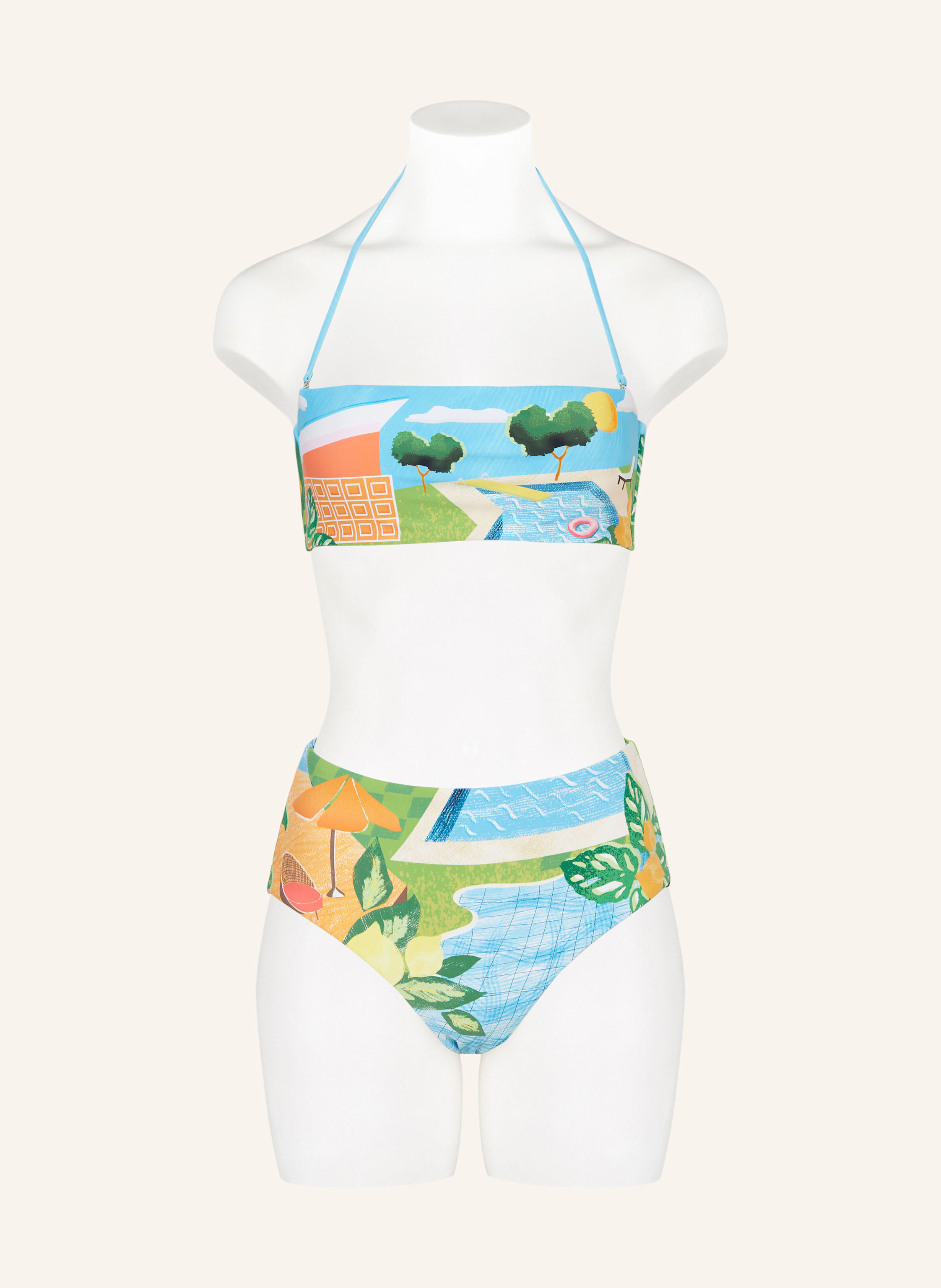 Thumbnail - Seafolly Bandeau-Bikini-Top Sunset blau